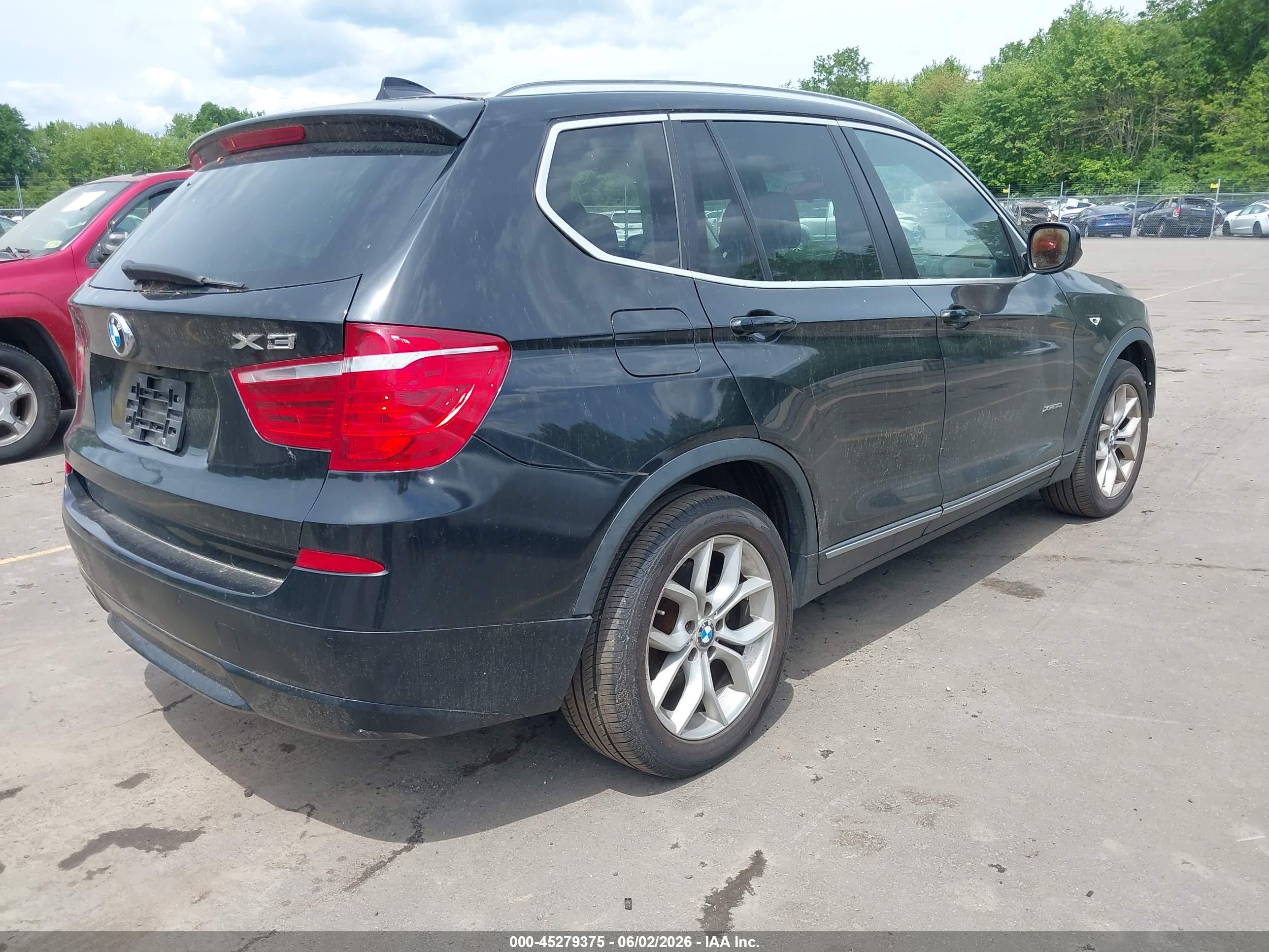 2014 Bmw X3 Xdrive35i Black vin: 5UXWX7C51EL983457