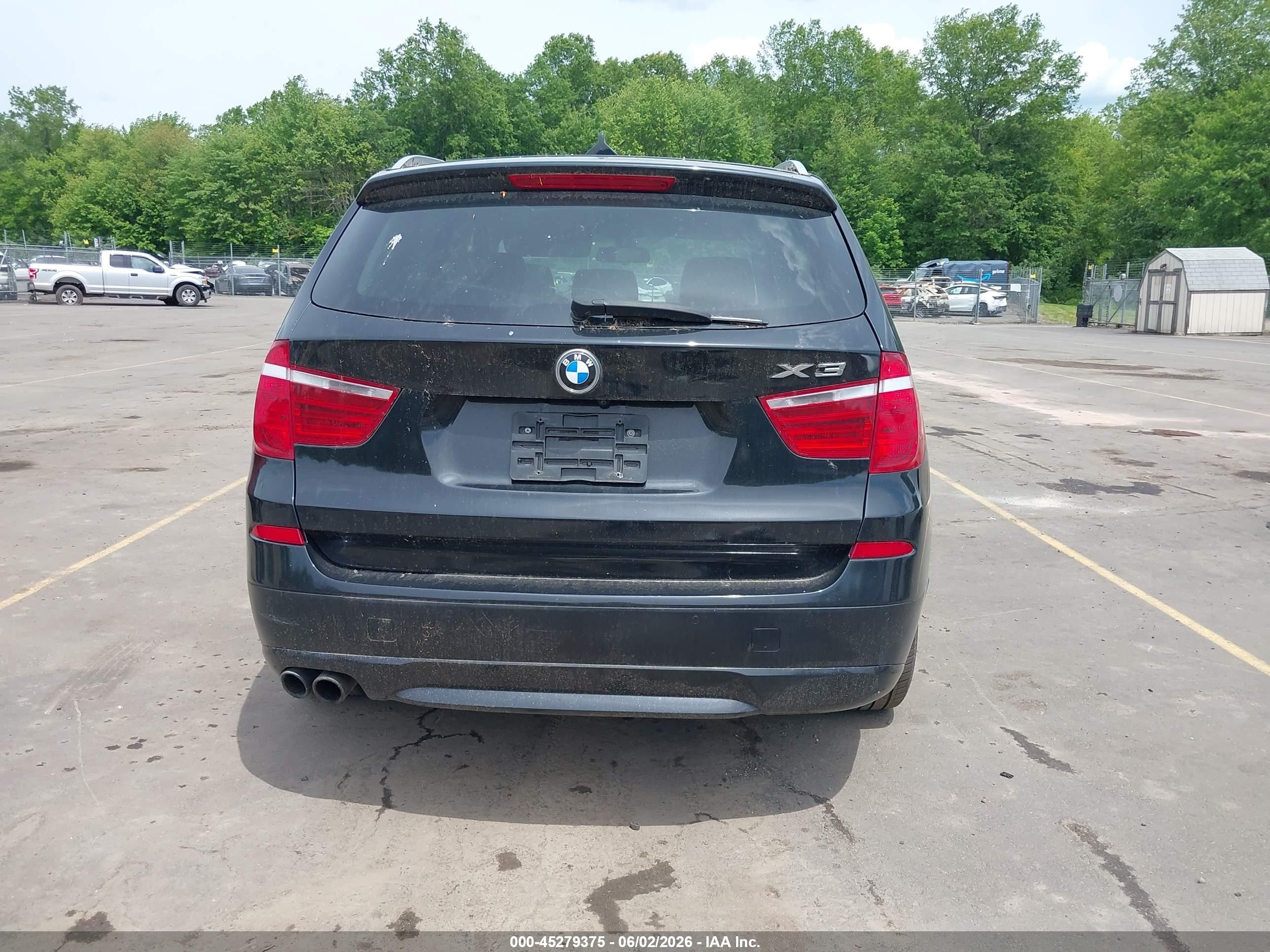 2014 Bmw X3 Xdrive35i Black vin: 5UXWX7C51EL983457