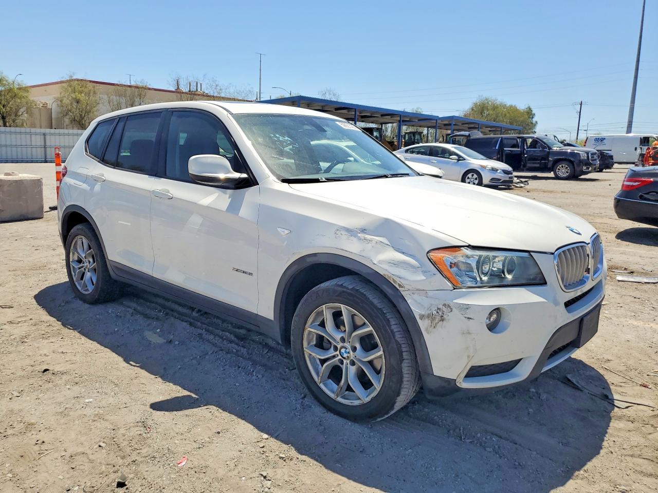2014 Bmw X3 Xdrive35i White vin: 5UXWX7C51EL984074