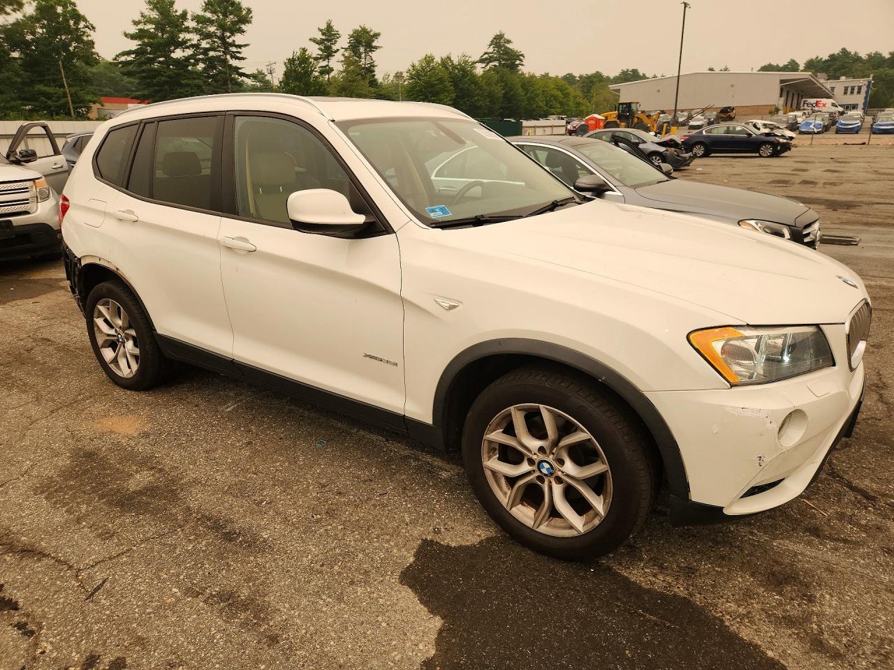 2011 Bmw X3 Xdrive35i White vin: 5UXWX7C52BL735472