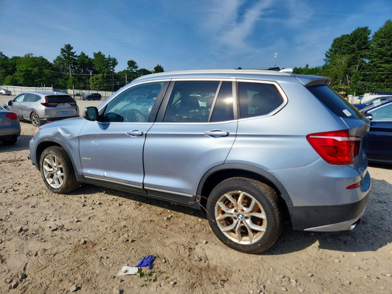 2011 Bmw X3 Xdrive35i Blue vin: 5UXWX7C52BLT78729