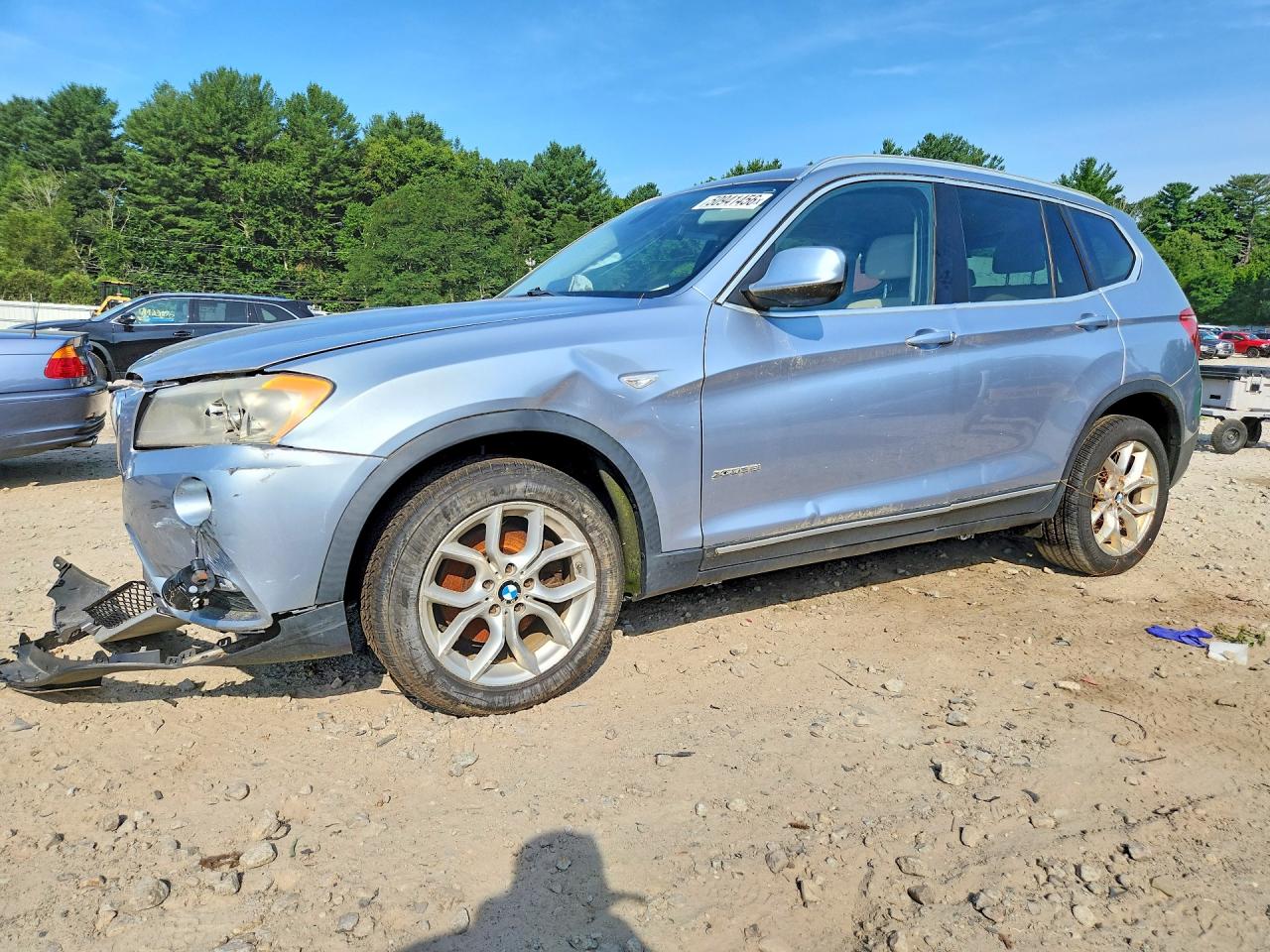 2011 Bmw X3 Xdrive35i Blue vin: 5UXWX7C52BLT78729