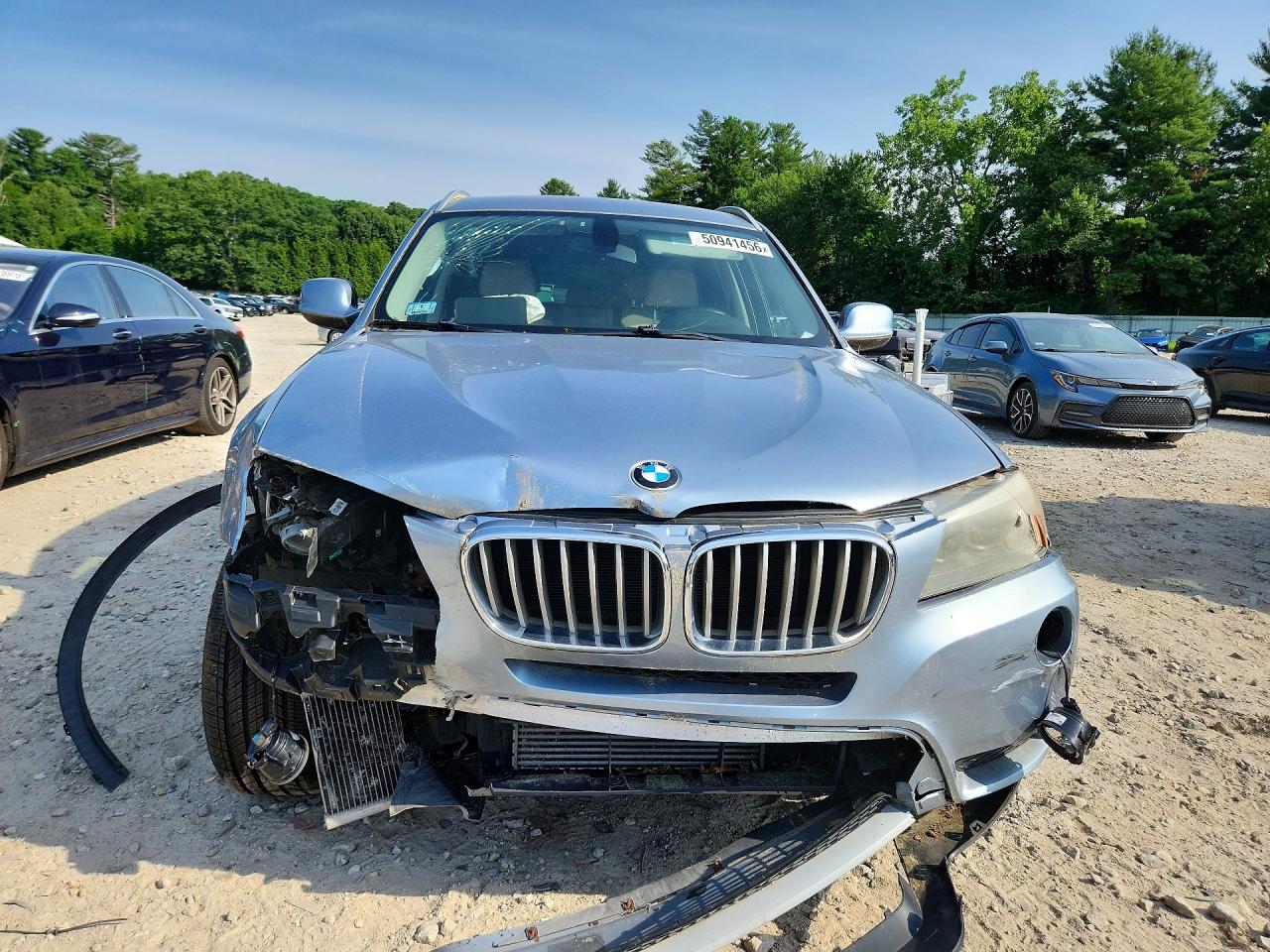 2011 Bmw X3 Xdrive35i Blue vin: 5UXWX7C52BLT78729
