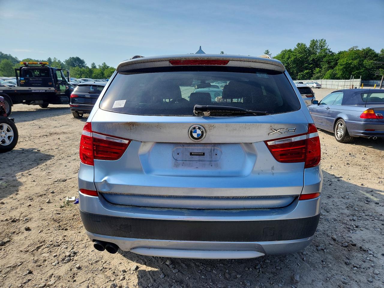2011 Bmw X3 Xdrive35i Blue vin: 5UXWX7C52BLT78729