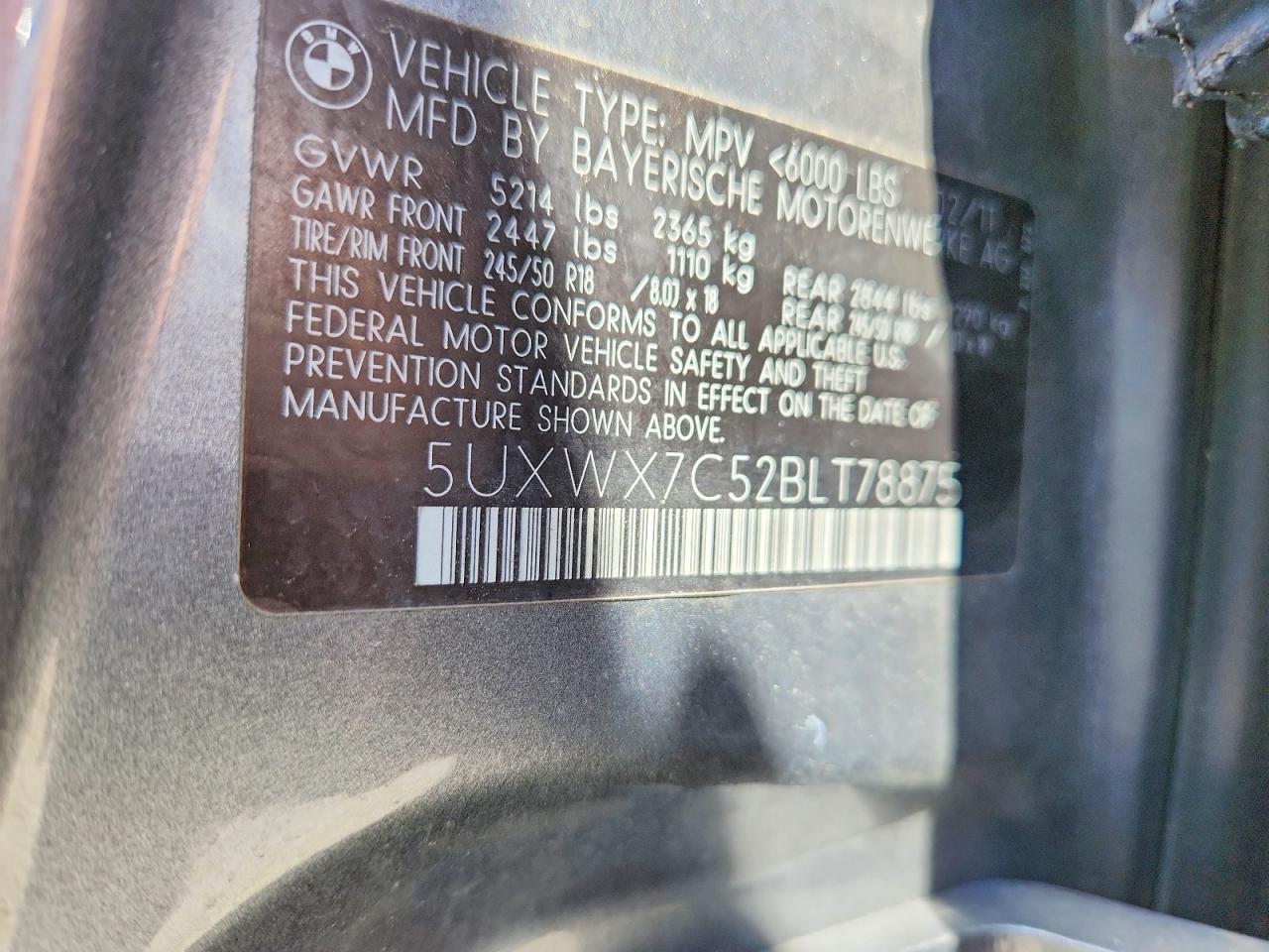2011 Bmw X3 Xdrive35i Silver vin: 5UXWX7C52BLT78875