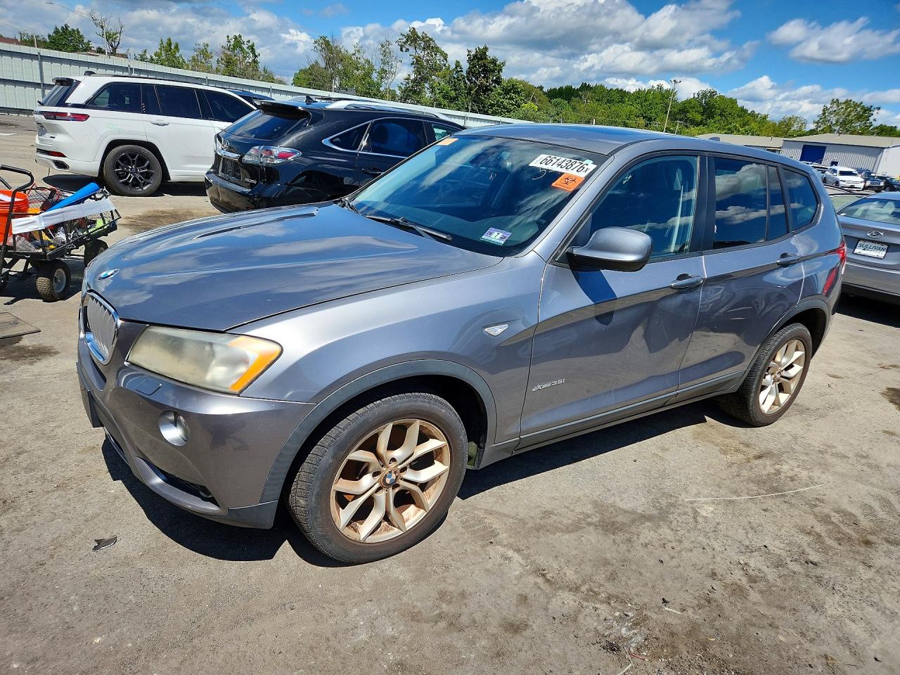 2011 Bmw X3 Xdrive35i Silver vin: 5UXWX7C52BLT78875