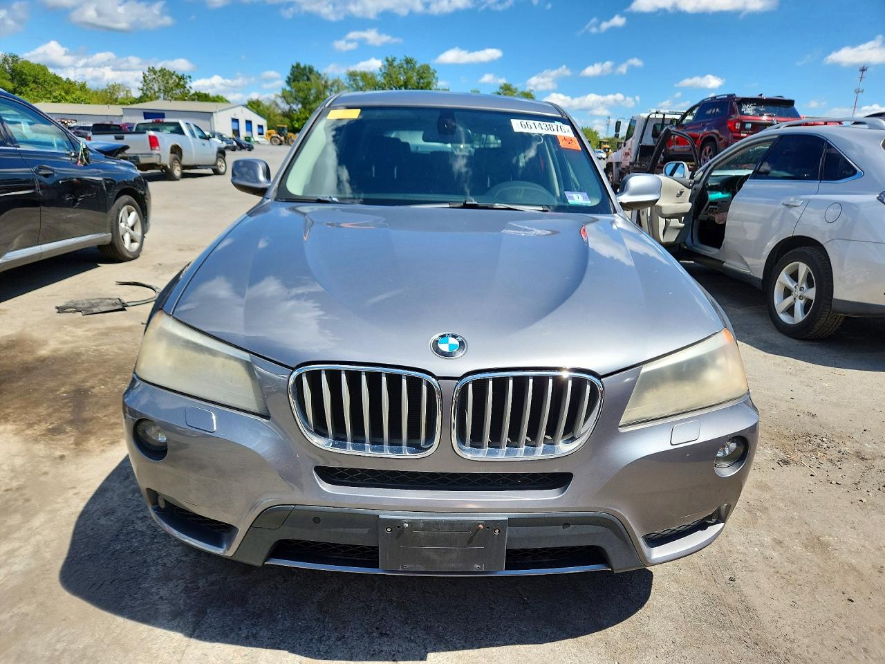 2011 Bmw X3 Xdrive35i Silver vin: 5UXWX7C52BLT78875