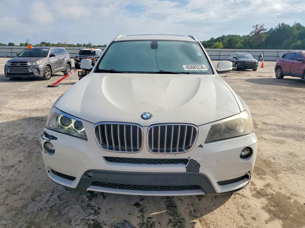 2012 Bmw X3 Xdrive35i White vin: 5UXWX7C52CL737238