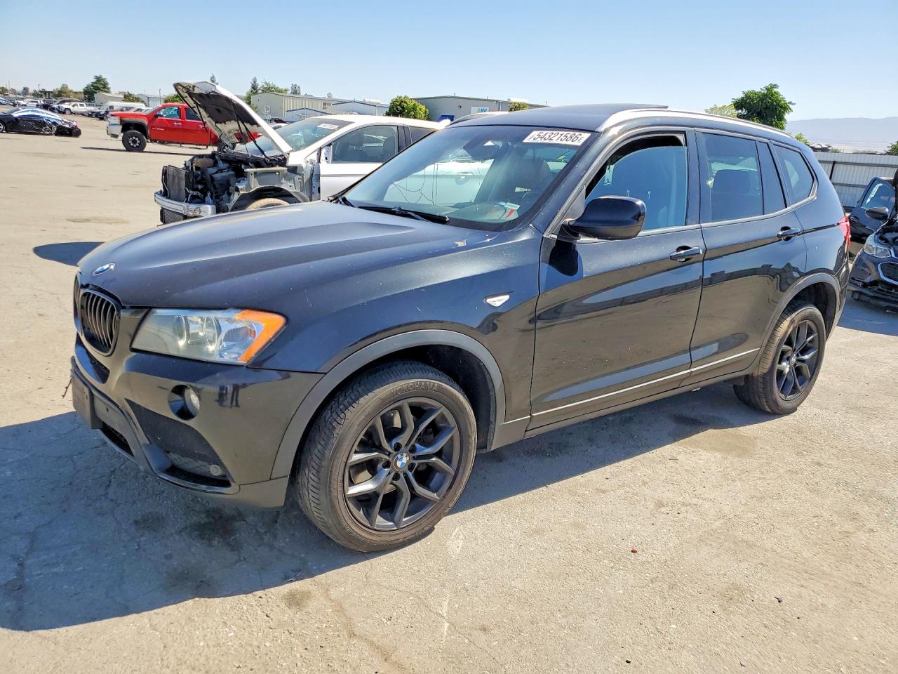 2013 Bmw X3 Xdrive35i Черный vin: 5UXWX7C52DL977813