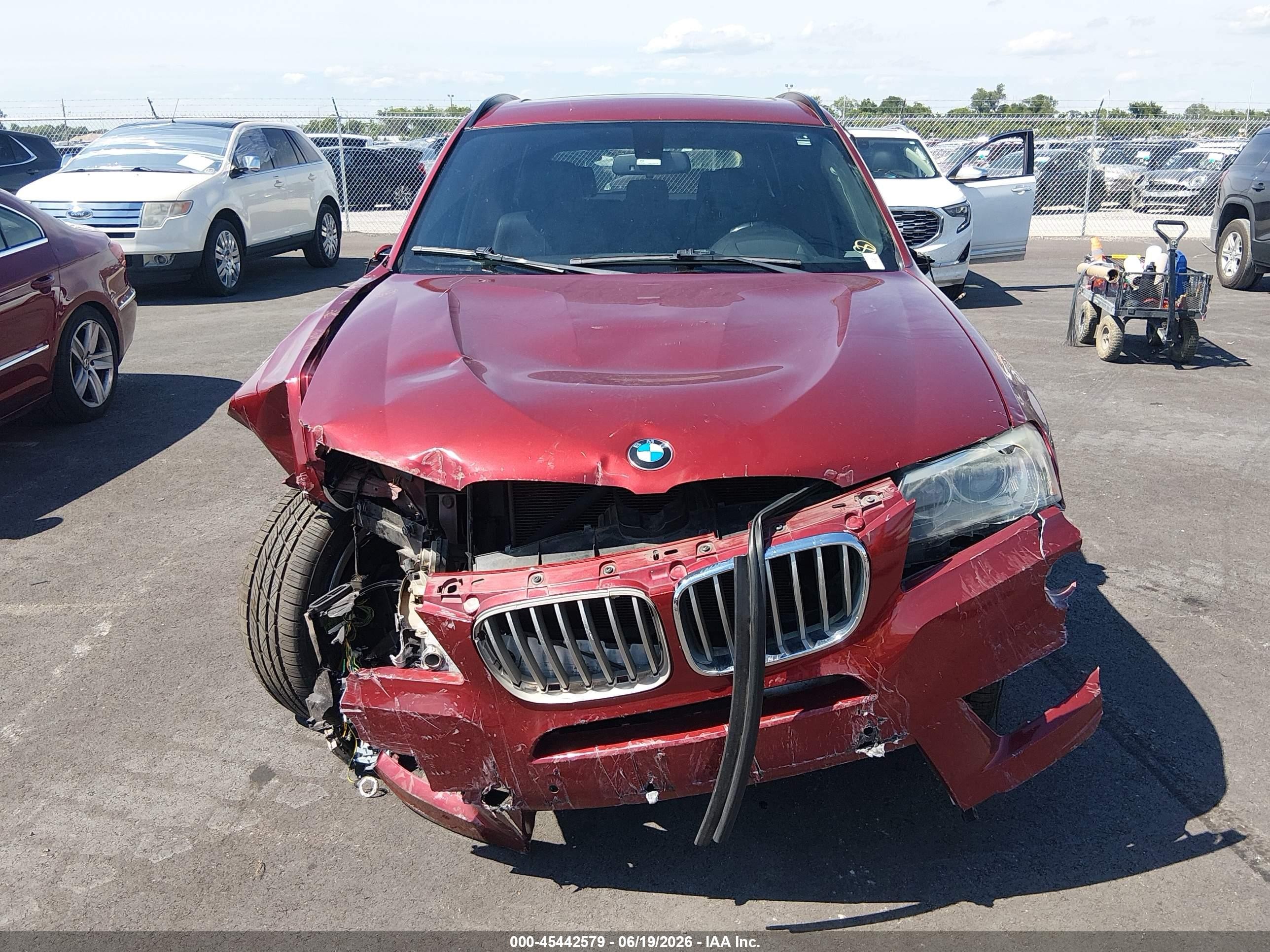2013 Bmw X3 Xdrive35i Red vin: 5UXWX7C52DL980761