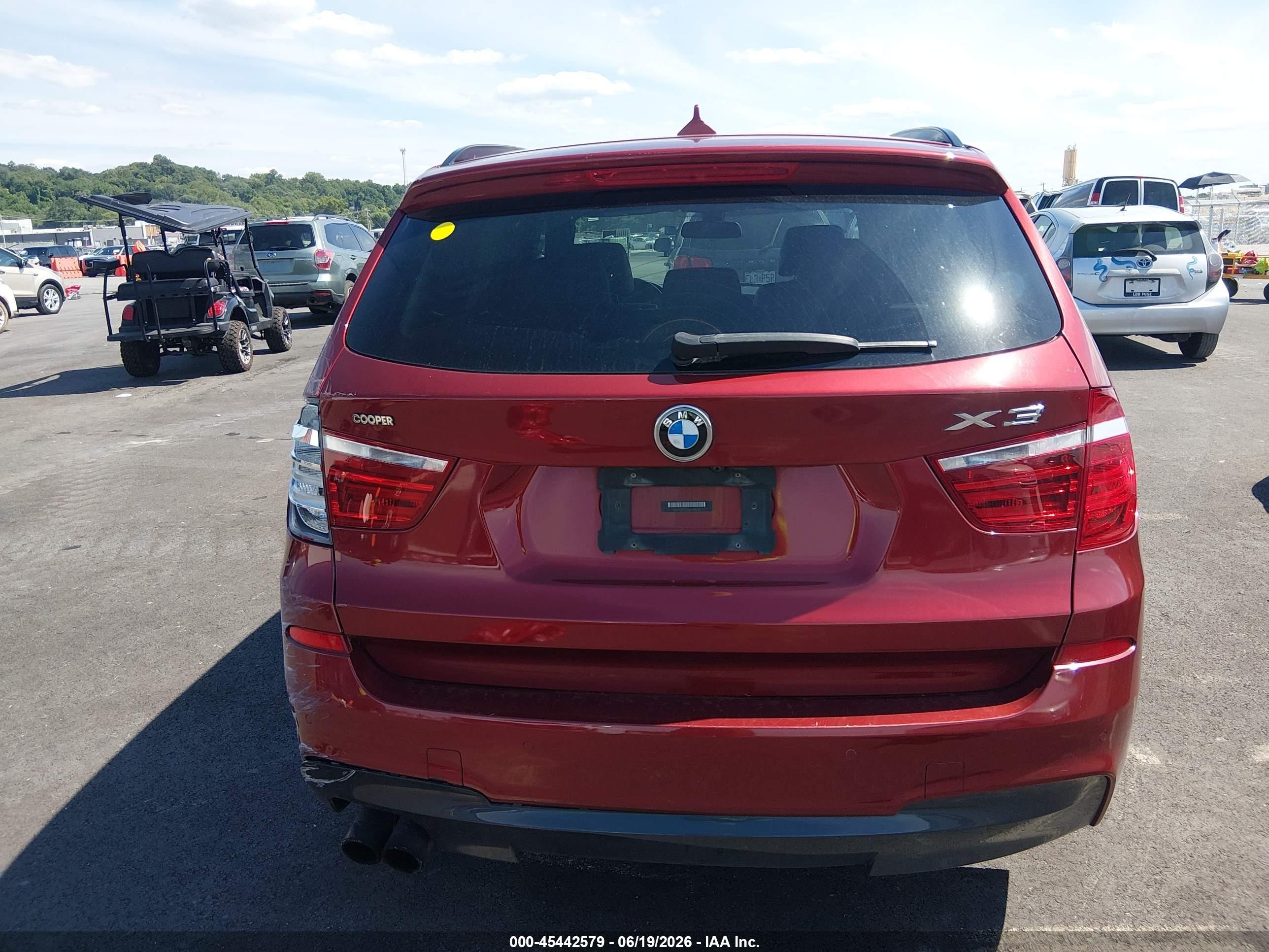 2013 Bmw X3 Xdrive35i Red vin: 5UXWX7C52DL980761