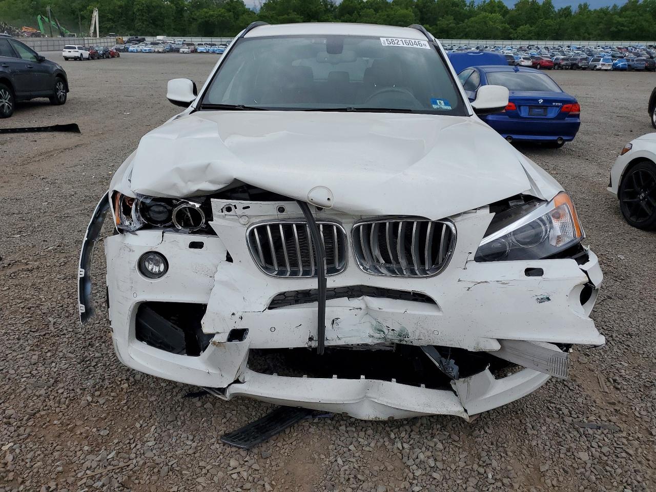 2014 Bmw X3 Белый vin: 5UXWX7C52E0E75566