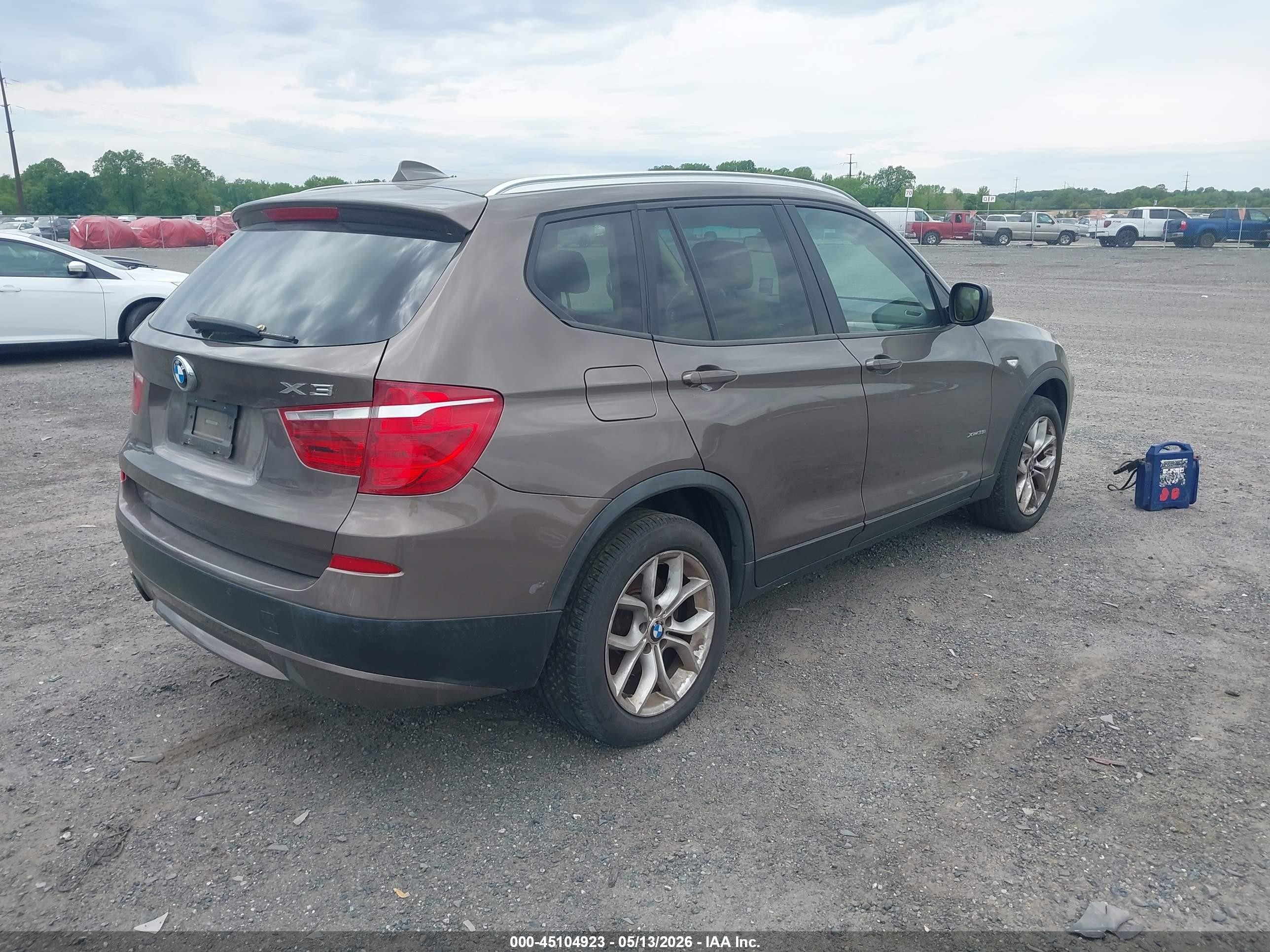 2011 Bmw X3 Xdrive35i Tan vin: 5UXWX7C53BL735125