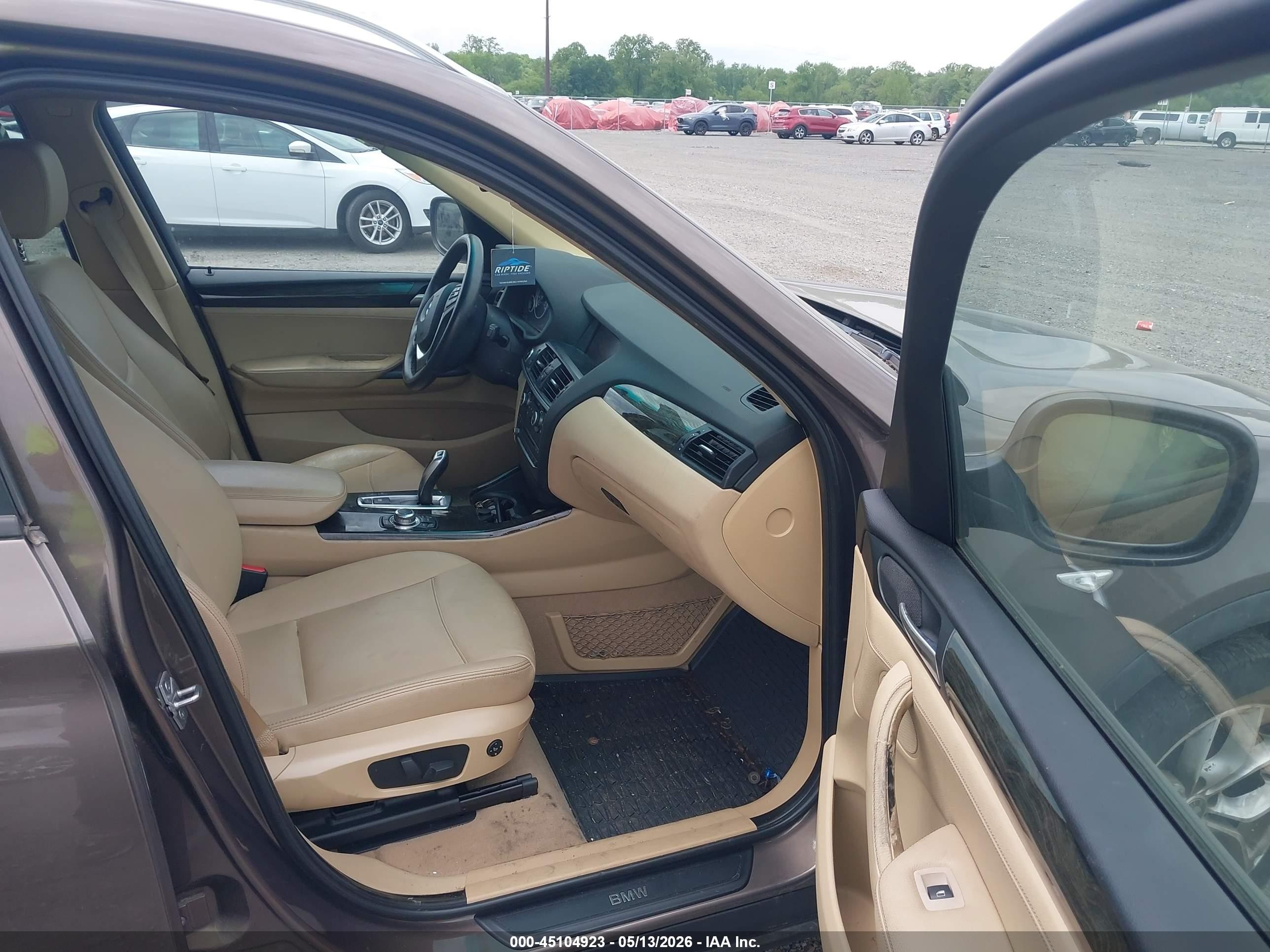 2011 Bmw X3 Xdrive35i Tan vin: 5UXWX7C53BL735125