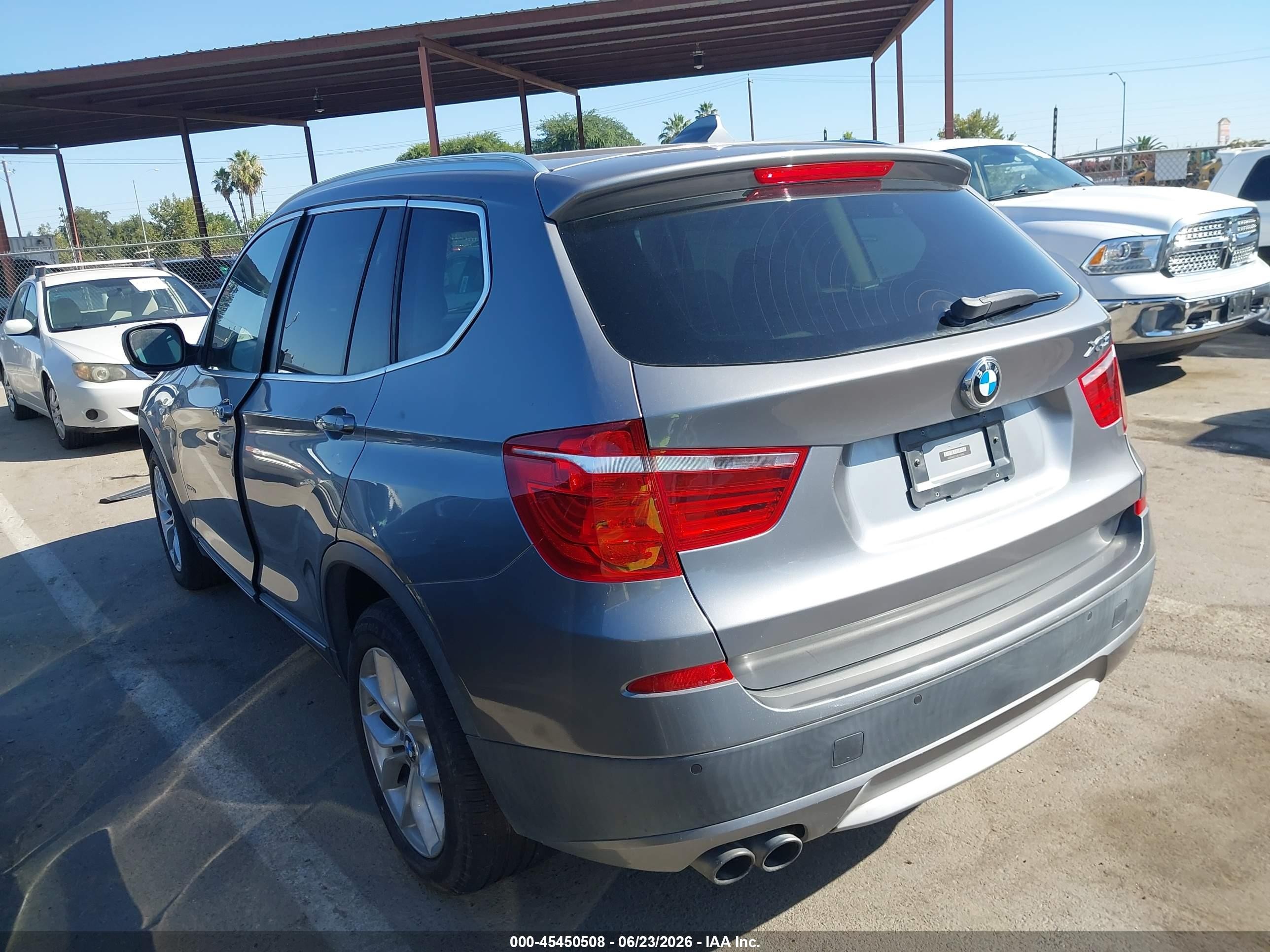 2011 Bmw X3 Xdrive35i Gray vin: 5UXWX7C53BLT78805