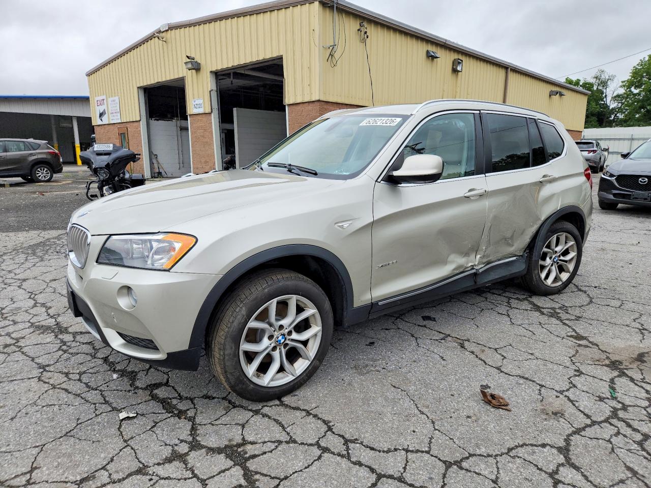 2011 Bmw X3 Xdrive35i Beige vin: 5UXWX7C53BLT78965