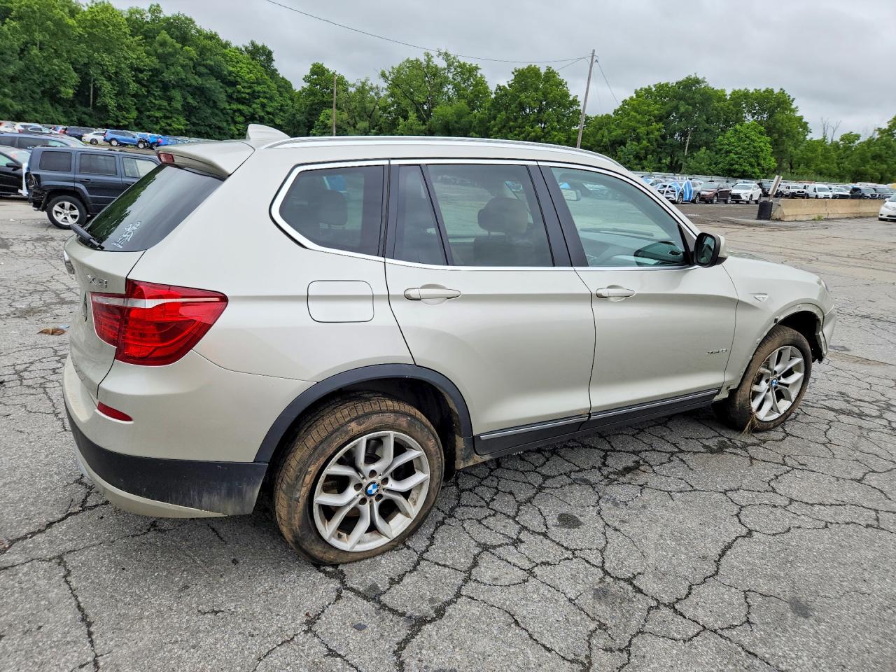 2011 Bmw X3 Xdrive35i Beige vin: 5UXWX7C53BLT78965