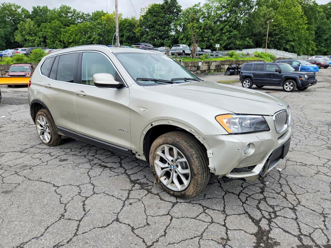 2011 Bmw X3 Xdrive35i Beige vin: 5UXWX7C53BLT78965