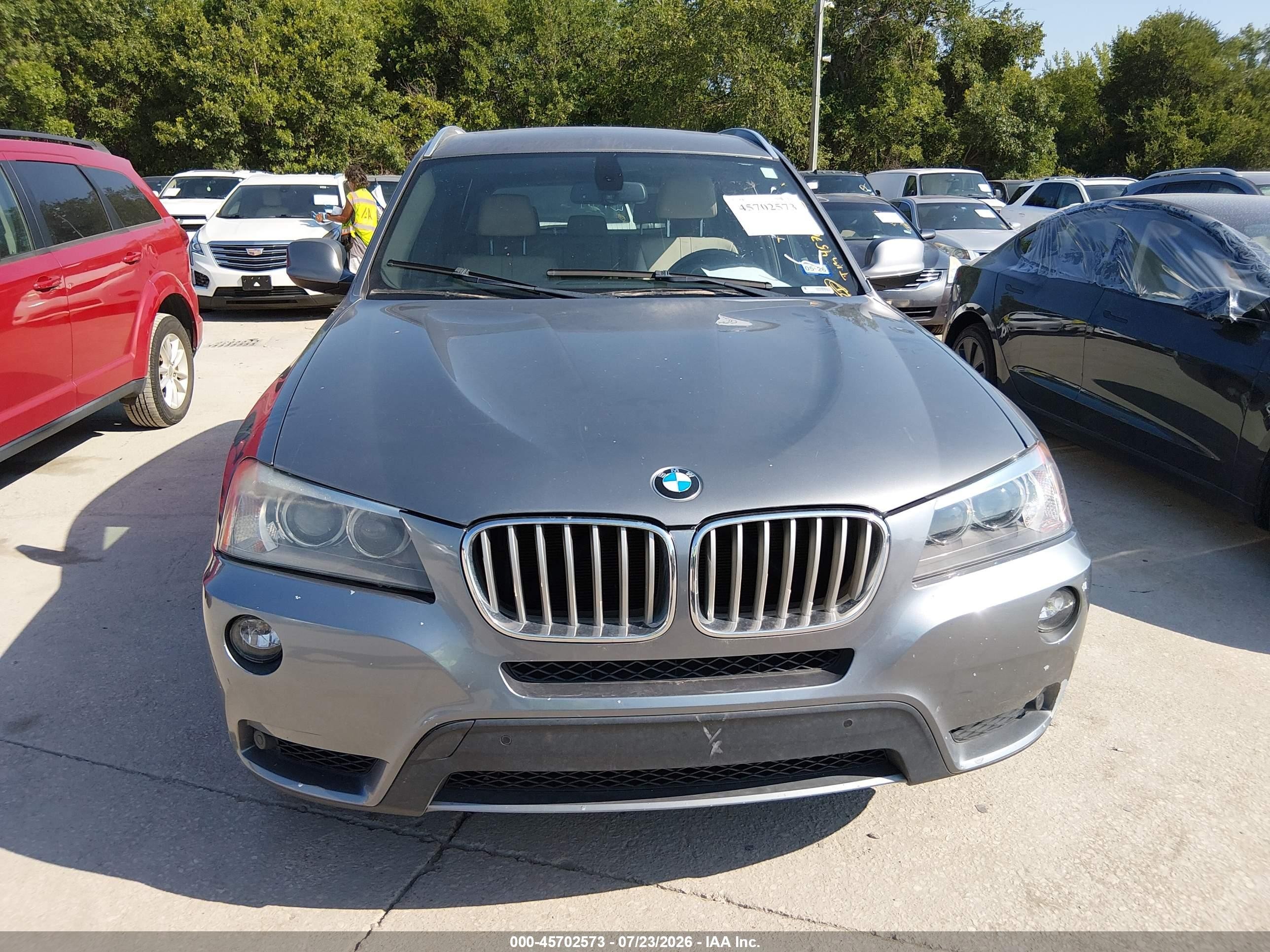 2012 Bmw X3 Xdrive35i Silver vin: 5UXWX7C53CL736521