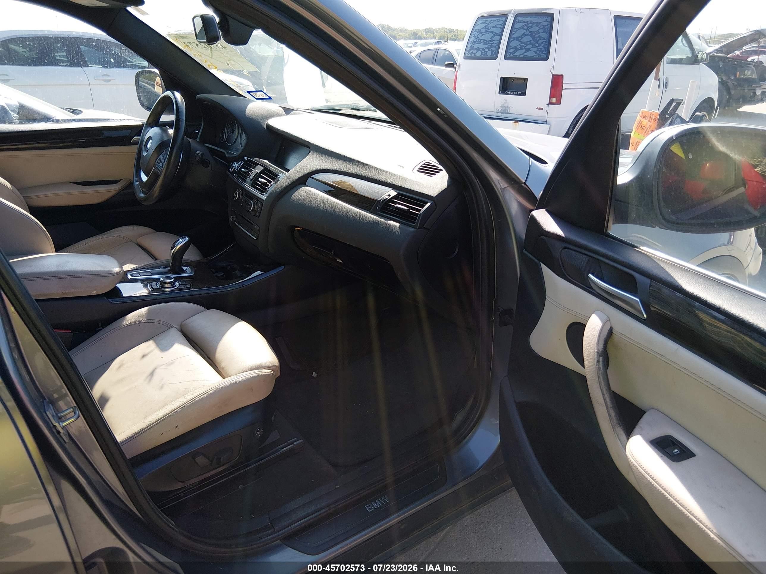 2012 Bmw X3 Xdrive35i Silver vin: 5UXWX7C53CL736521