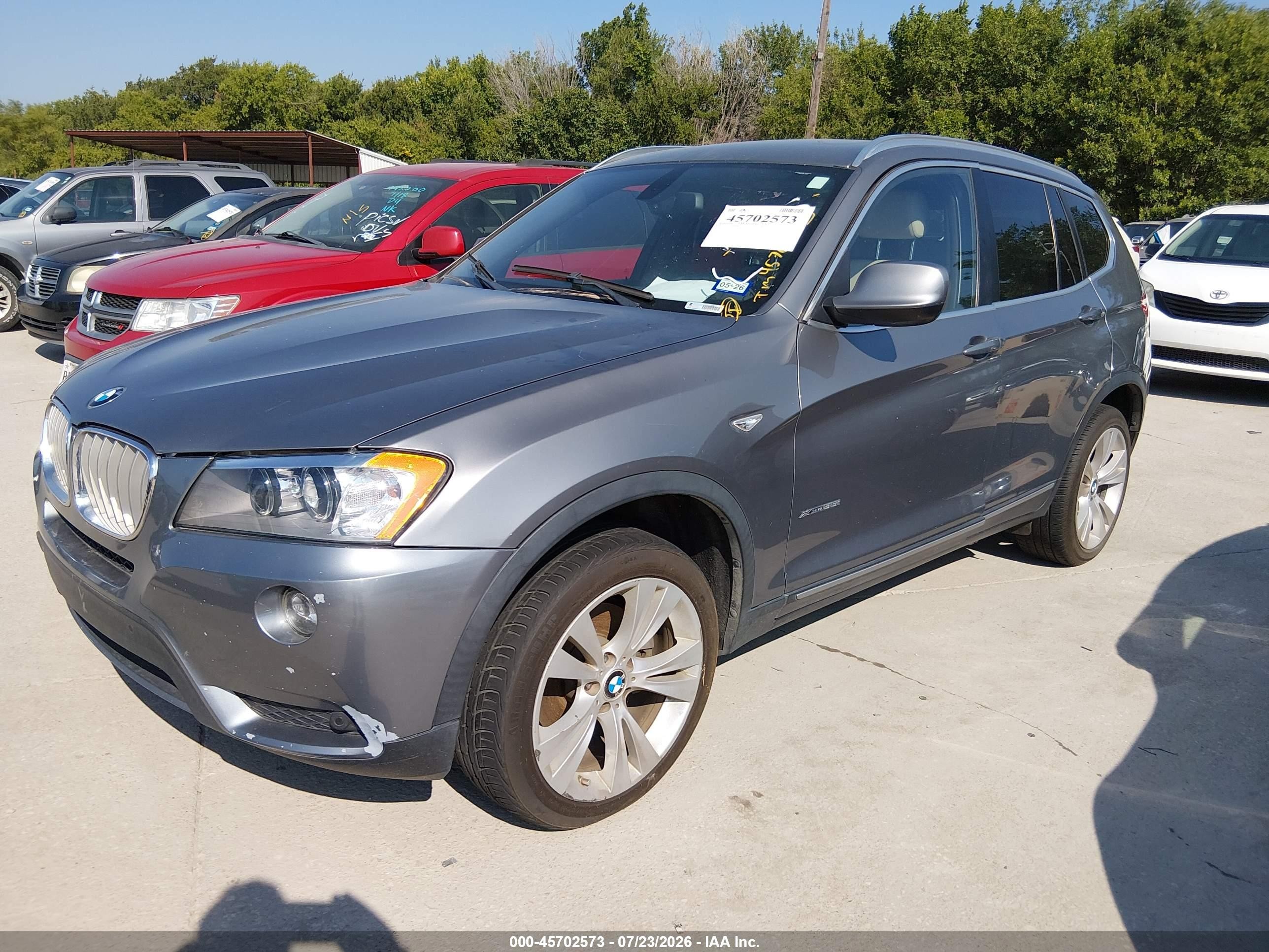 2012 Bmw X3 Xdrive35i Silver vin: 5UXWX7C53CL736521