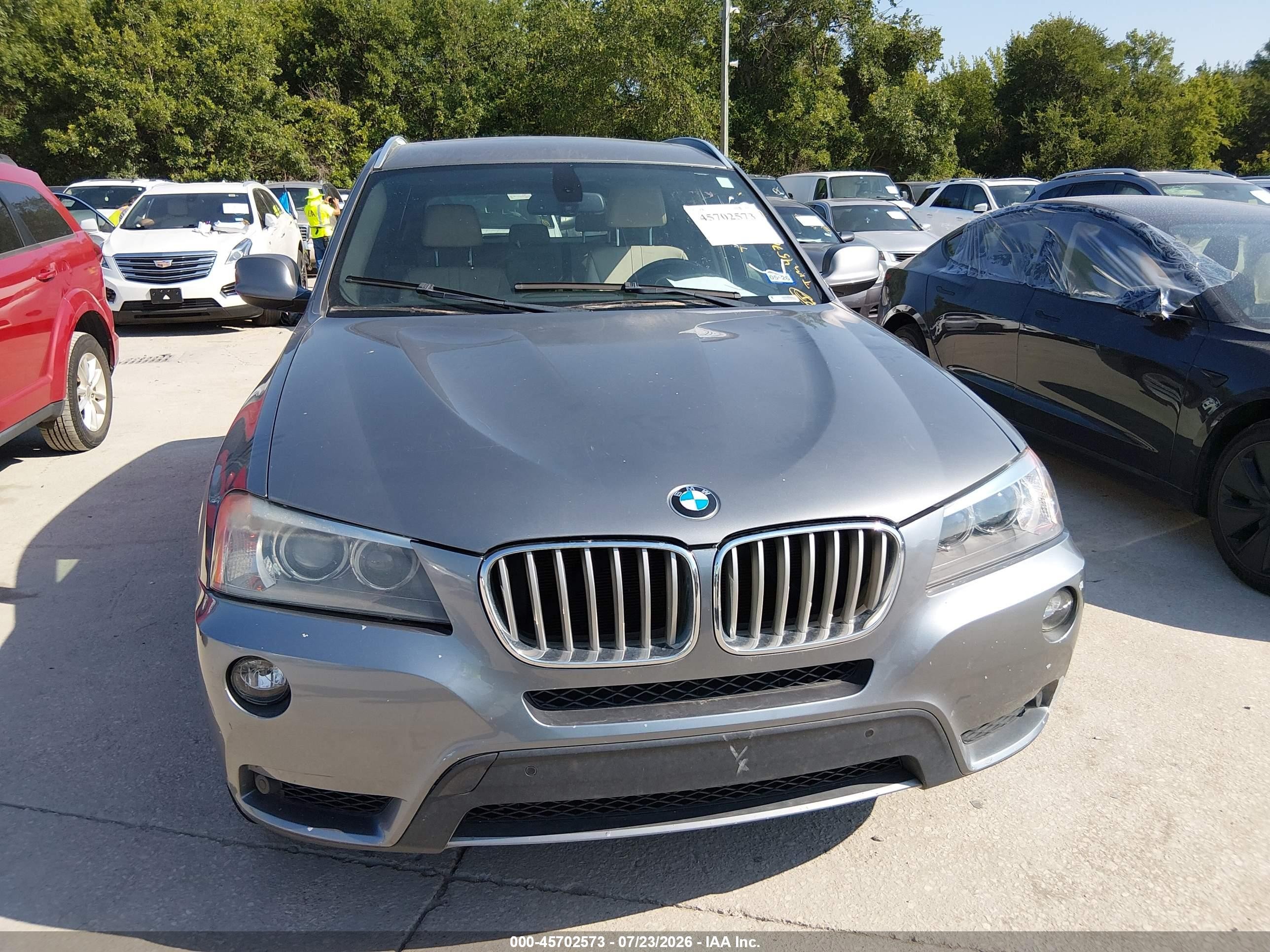 2012 Bmw X3 Xdrive35i Silver vin: 5UXWX7C53CL736521