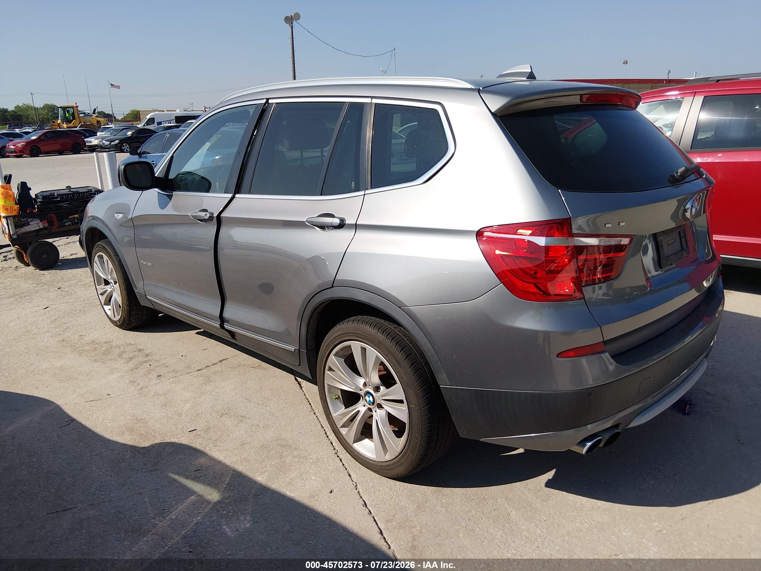 2012 Bmw X3 Xdrive35i Silver vin: 5UXWX7C53CL736521