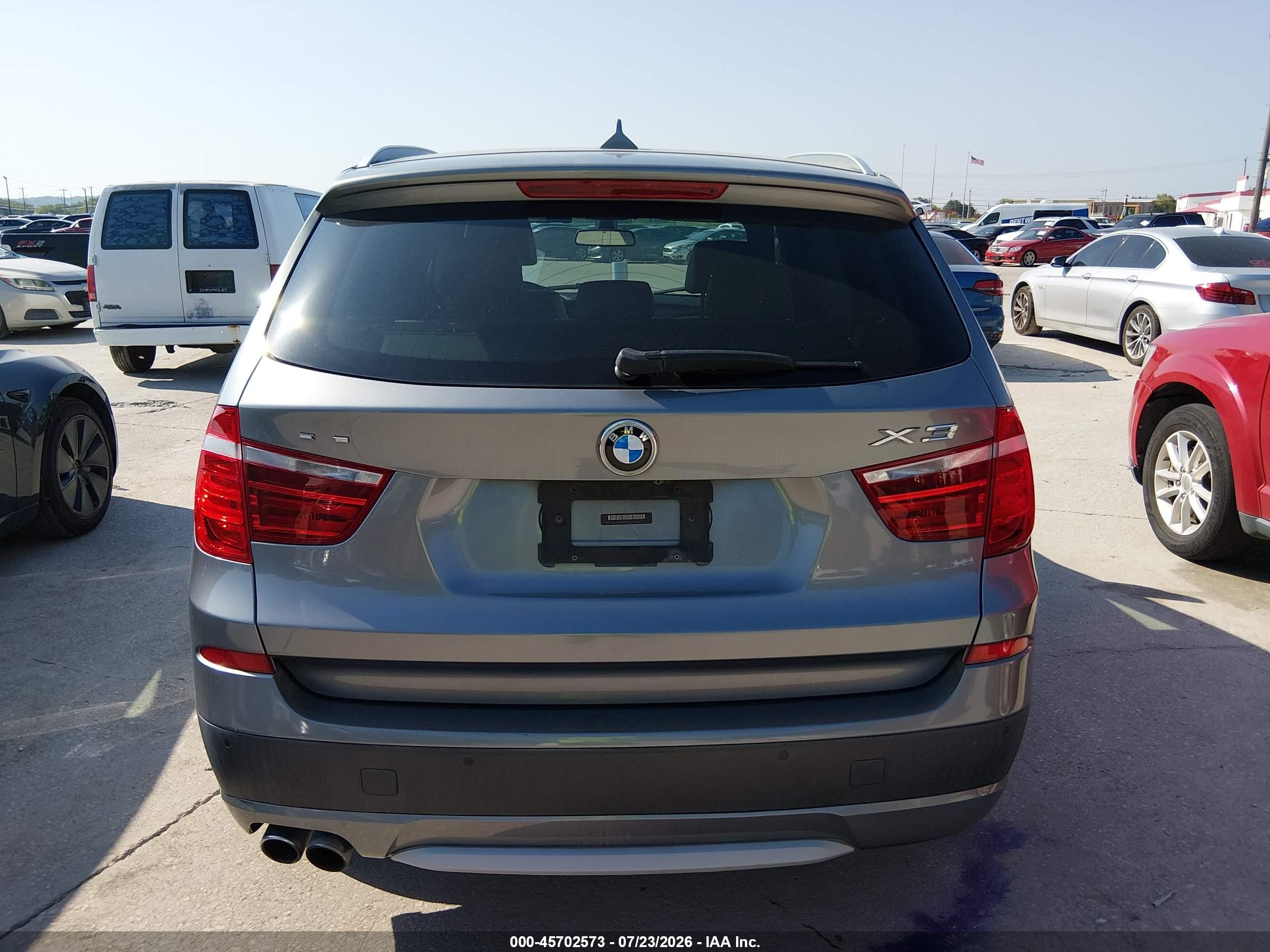 2012 Bmw X3 Xdrive35i Silver vin: 5UXWX7C53CL736521