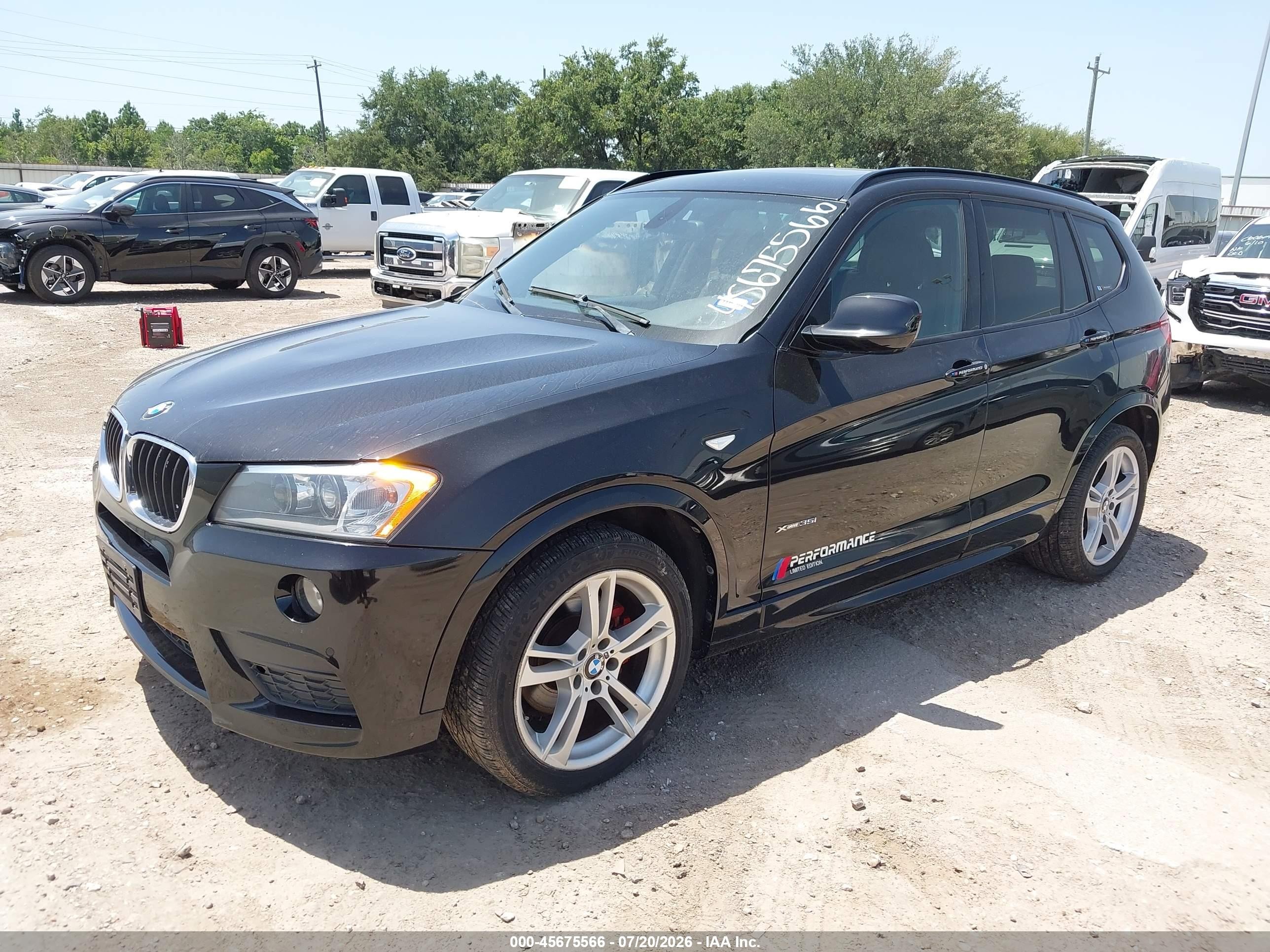 2012 Bmw X3 Xdrive35i Black vin: 5UXWX7C53CL975227