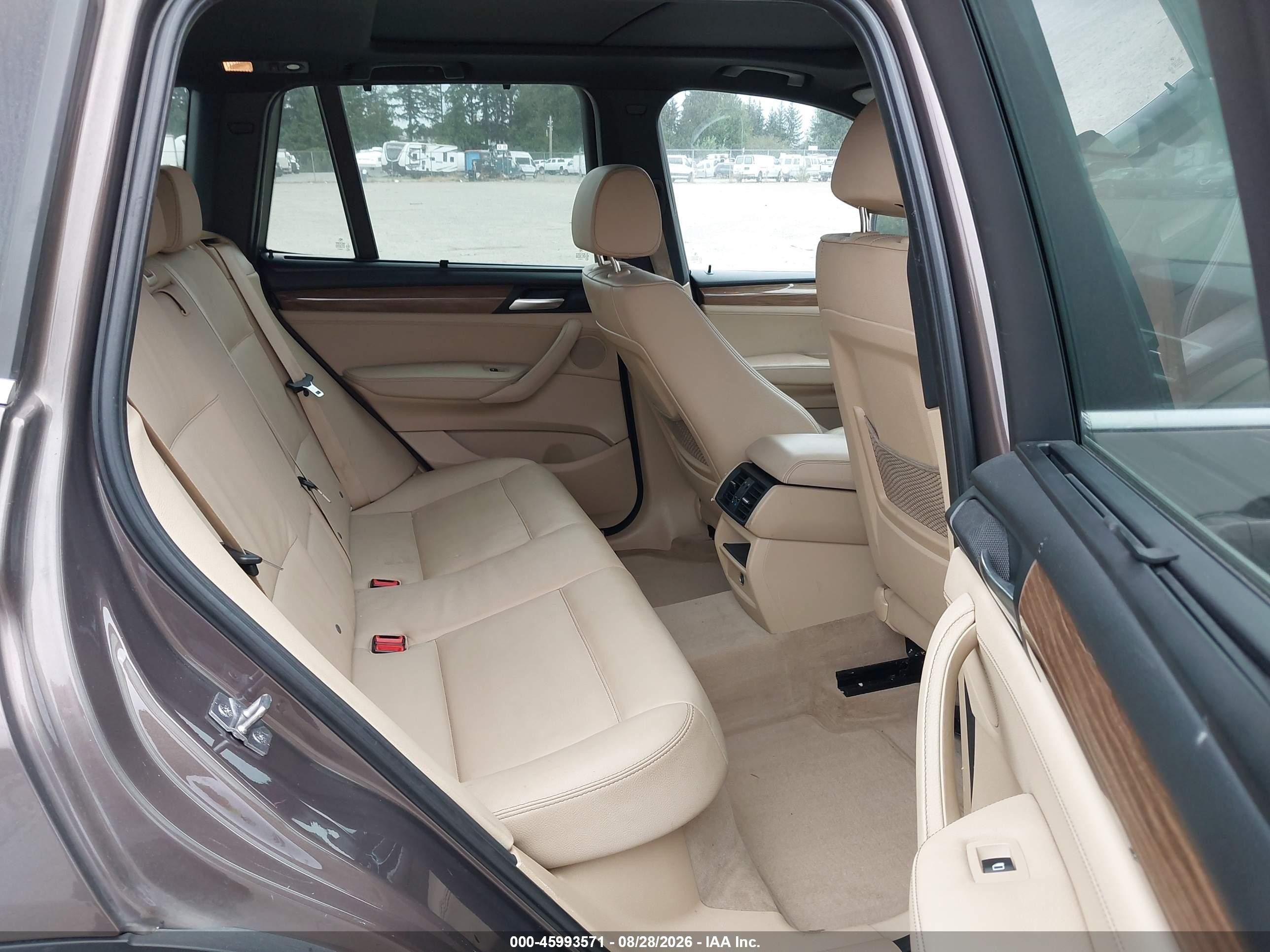 2012 Bmw X3 Xdrive35i Brown vin: 5UXWX7C53CL975342