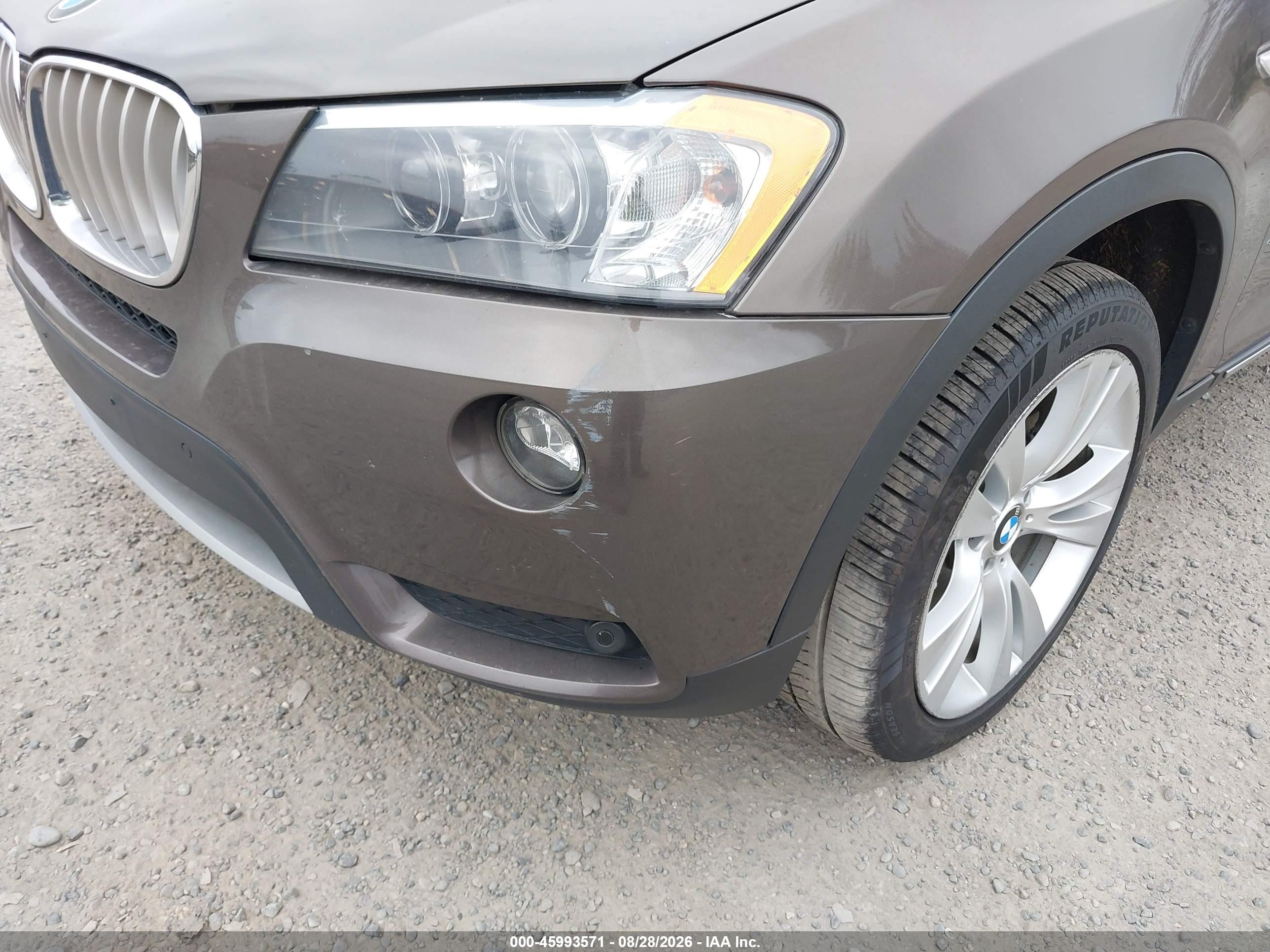2012 Bmw X3 Xdrive35i Brown vin: 5UXWX7C53CL975342