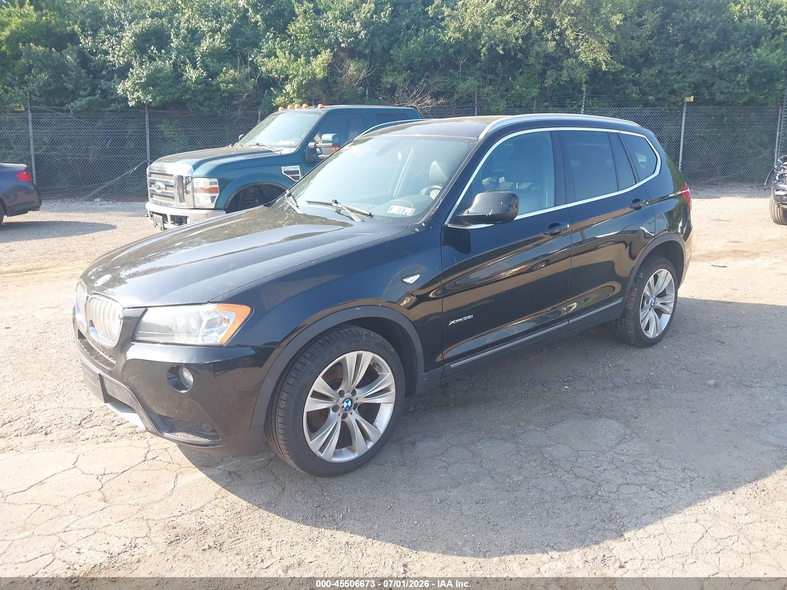 2013 Bmw X3 Xdrive35i Black vin: 5UXWX7C53DL980218