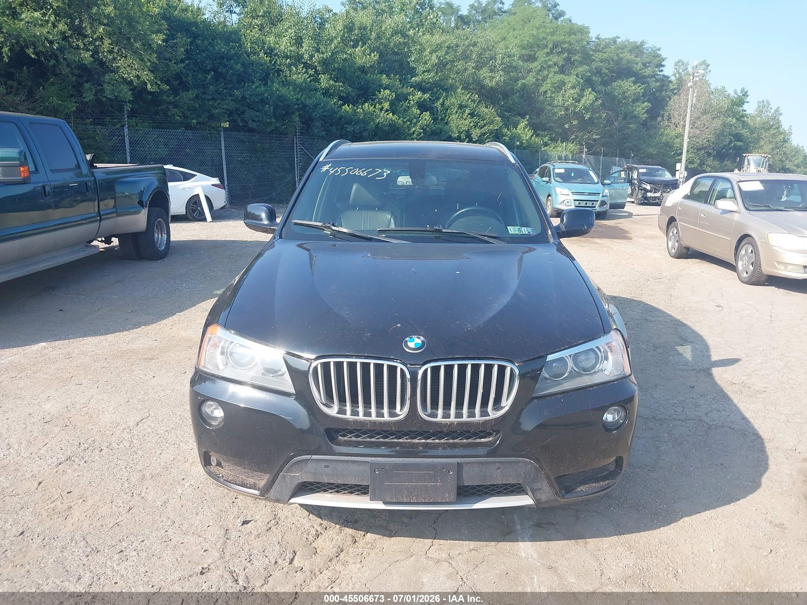 2013 Bmw X3 Xdrive35i Black vin: 5UXWX7C53DL980218