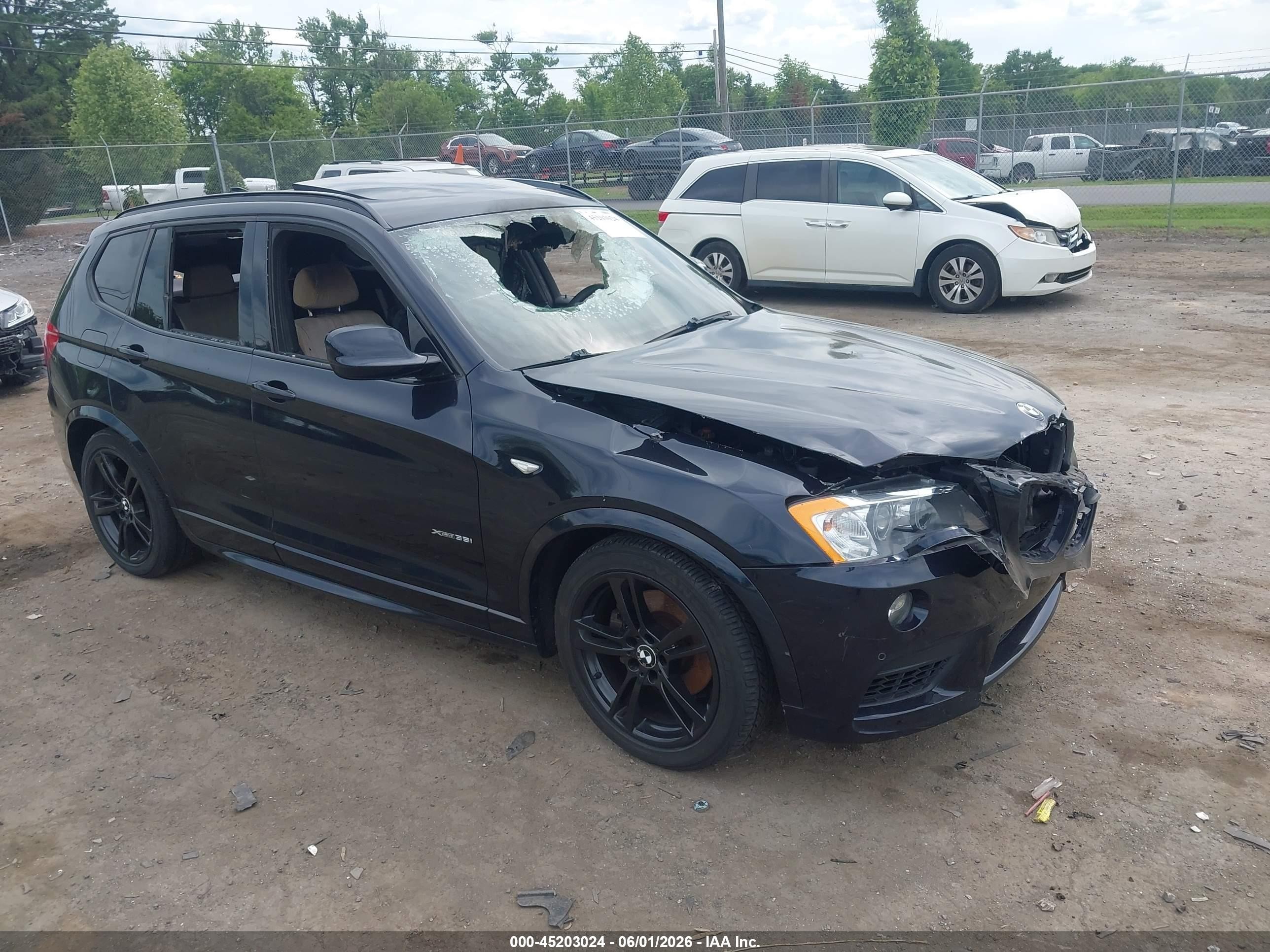 2013 Bmw X3 Xdrive35i Black vin: 5UXWX7C53DL981451