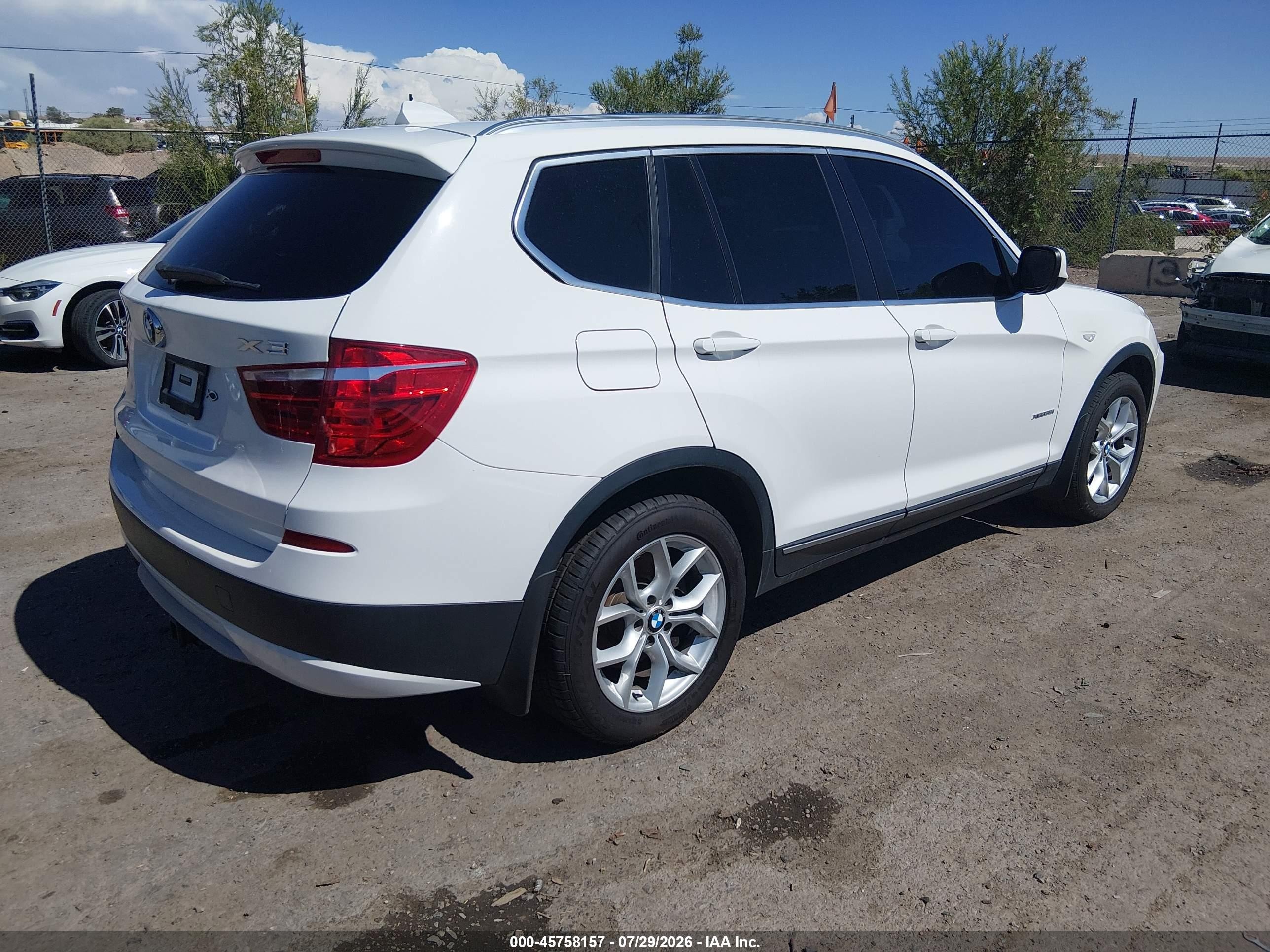 2014 Bmw X3 Xdrive35i White vin: 5UXWX7C53E0E77312