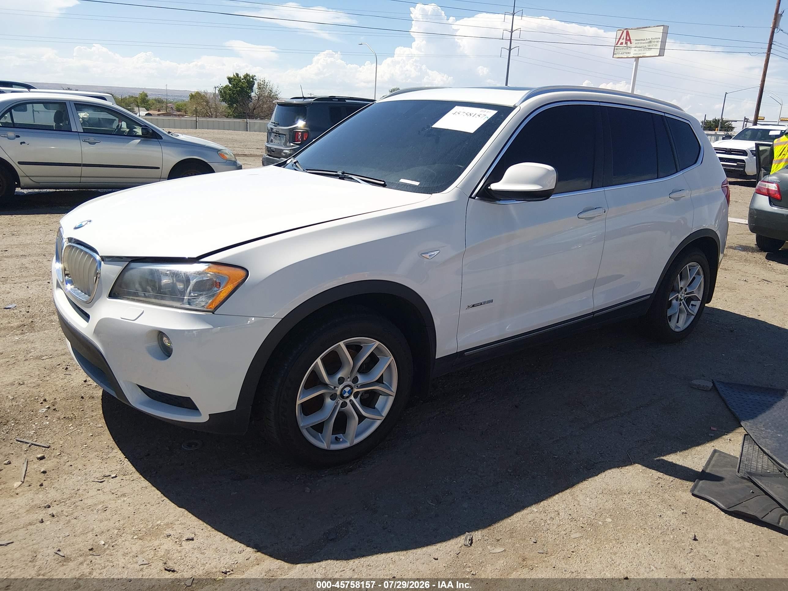 2014 Bmw X3 Xdrive35i White vin: 5UXWX7C53E0E77312