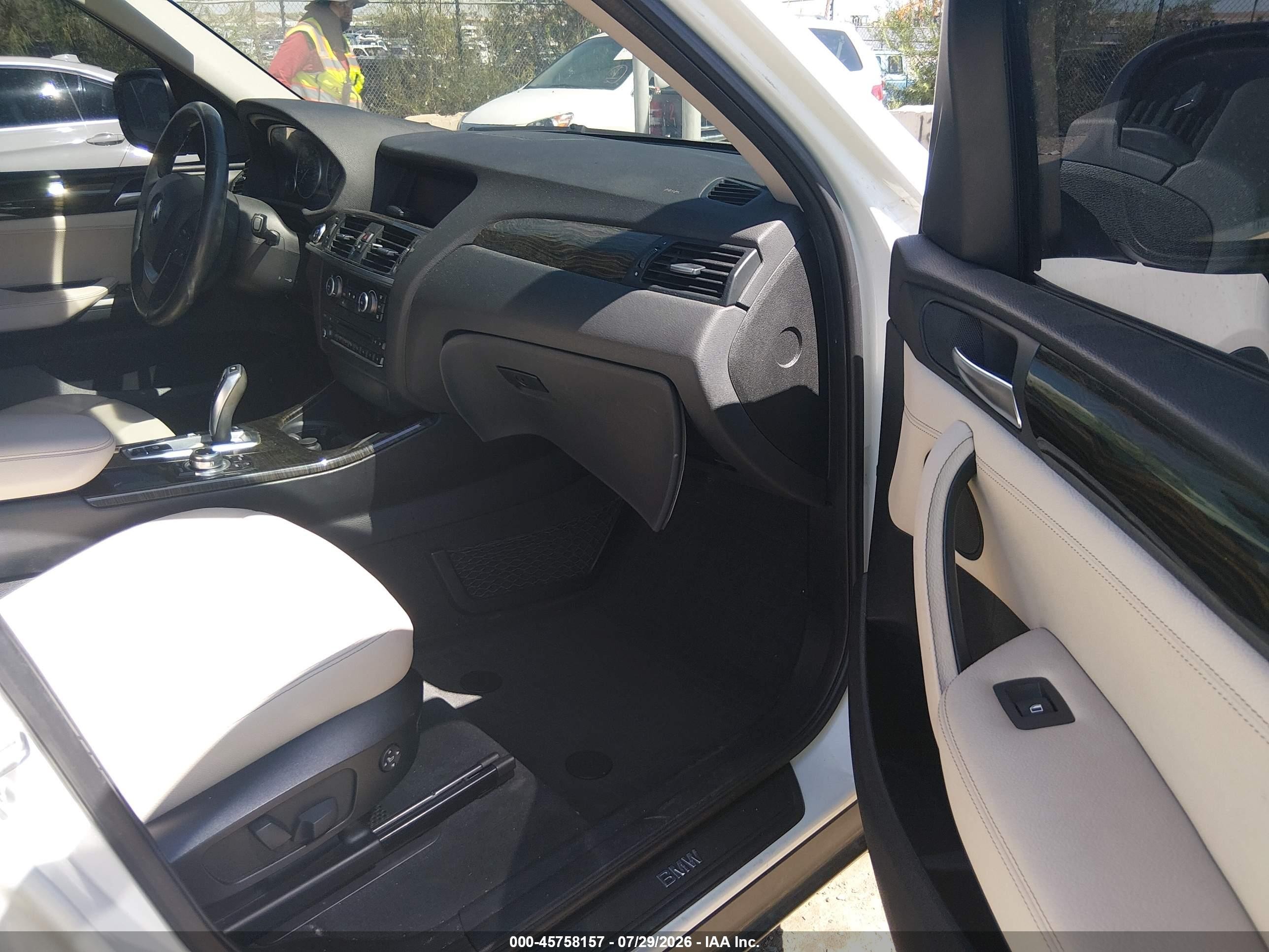 2014 Bmw X3 Xdrive35i White vin: 5UXWX7C53E0E77312