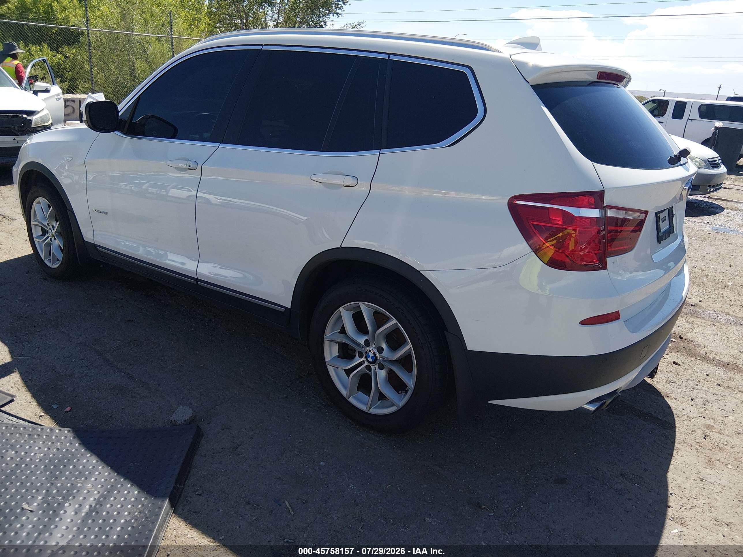 2014 Bmw X3 Xdrive35i White vin: 5UXWX7C53E0E77312