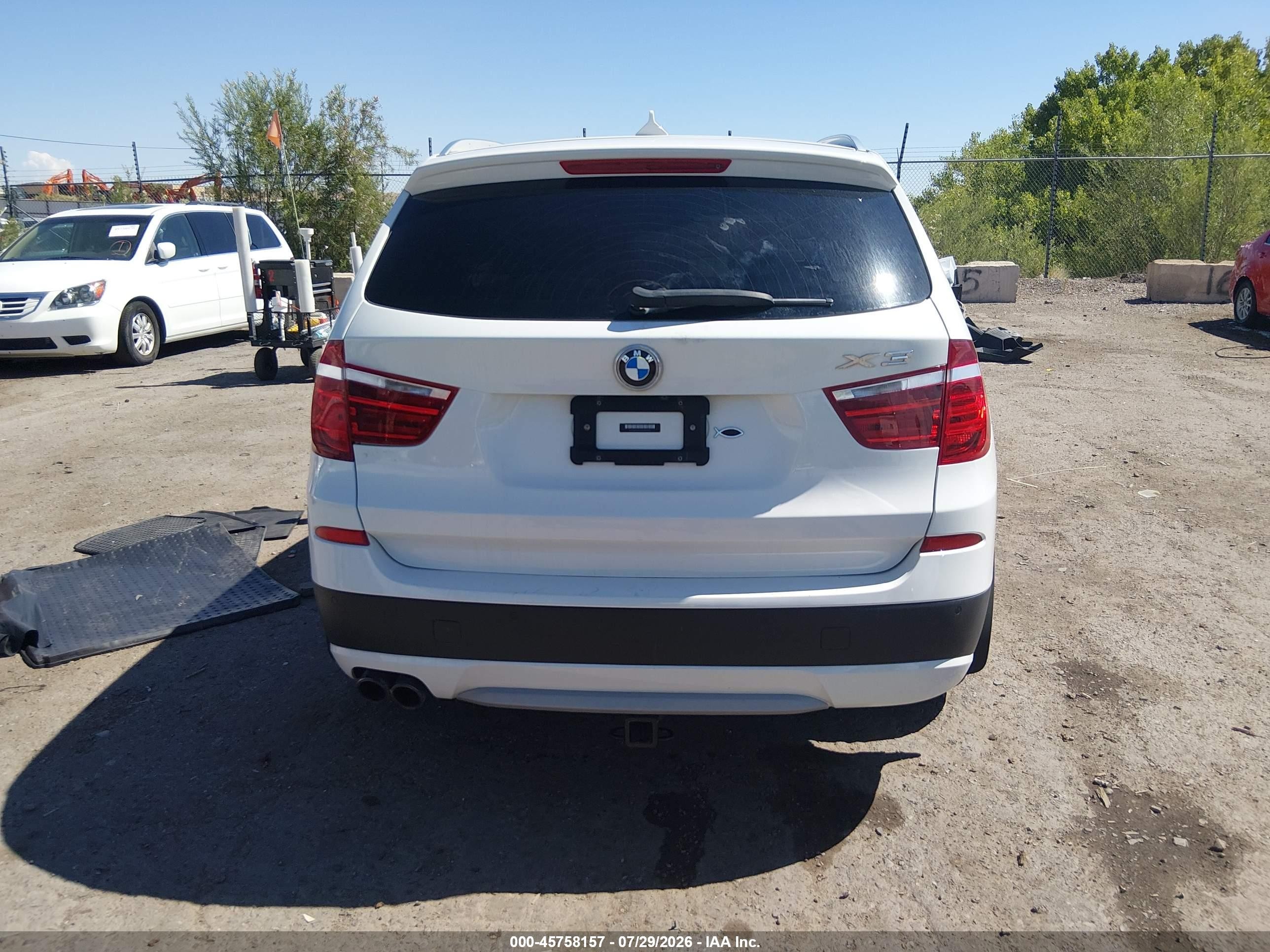 2014 Bmw X3 Xdrive35i White vin: 5UXWX7C53E0E77312