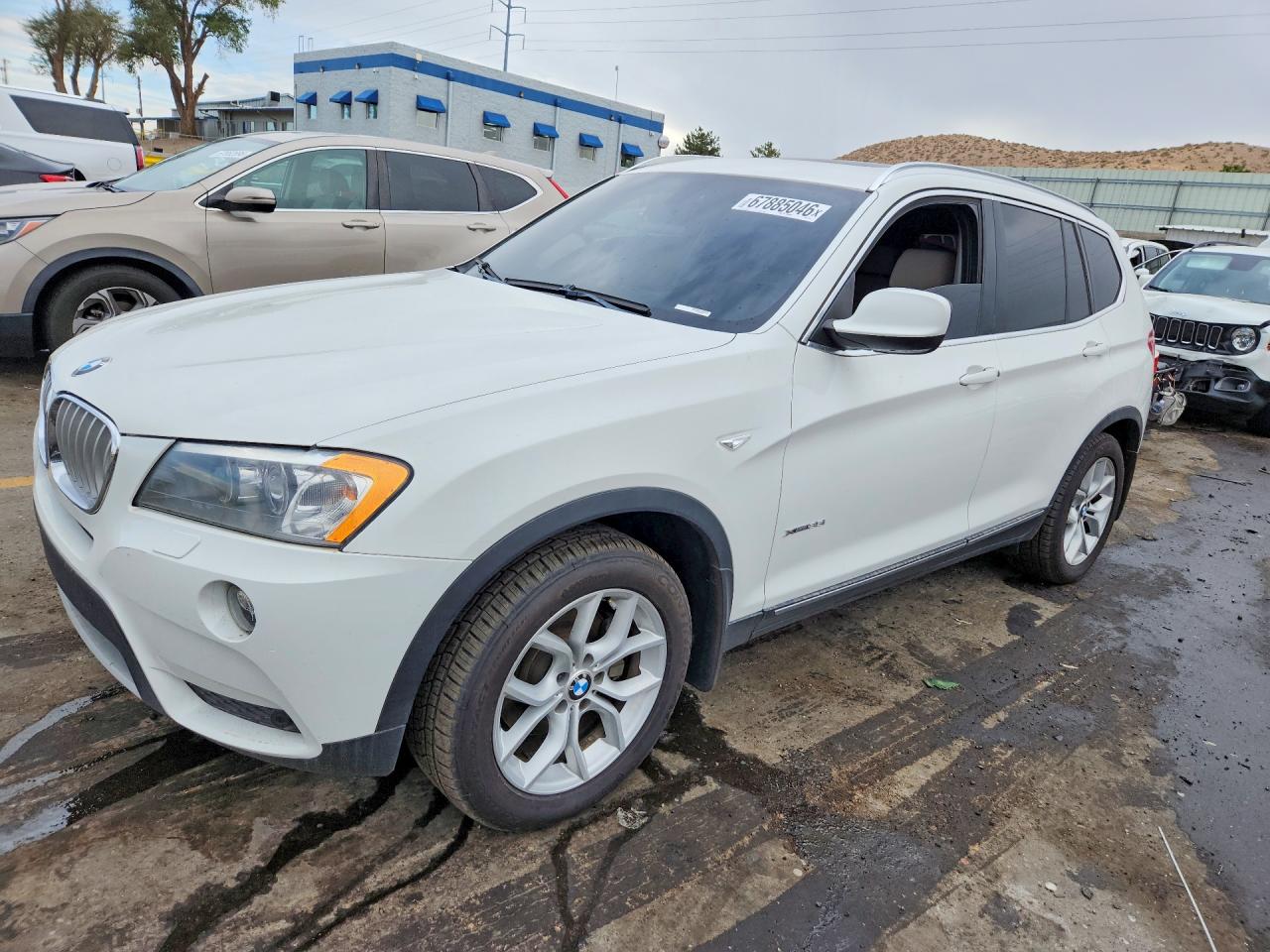 2014 Bmw X3 Xdrive35i White vin: 5UXWX7C53E0E77312