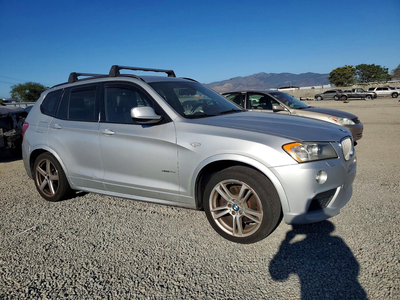 2014 Bmw X3 Silver vin: 5UXWX7C53E0E79335