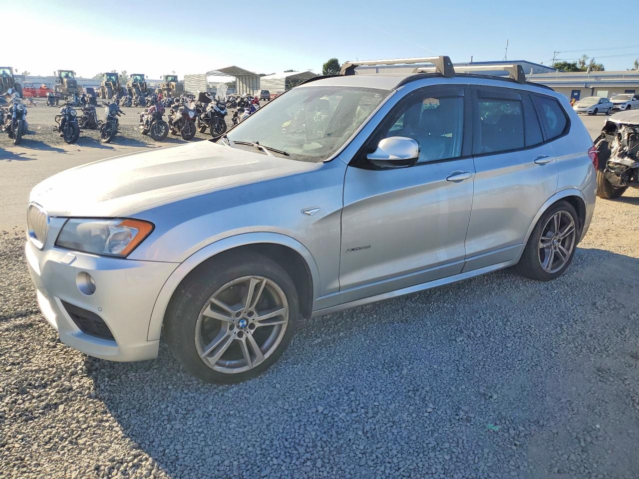 2014 Bmw X3 Silver vin: 5UXWX7C53E0E79335