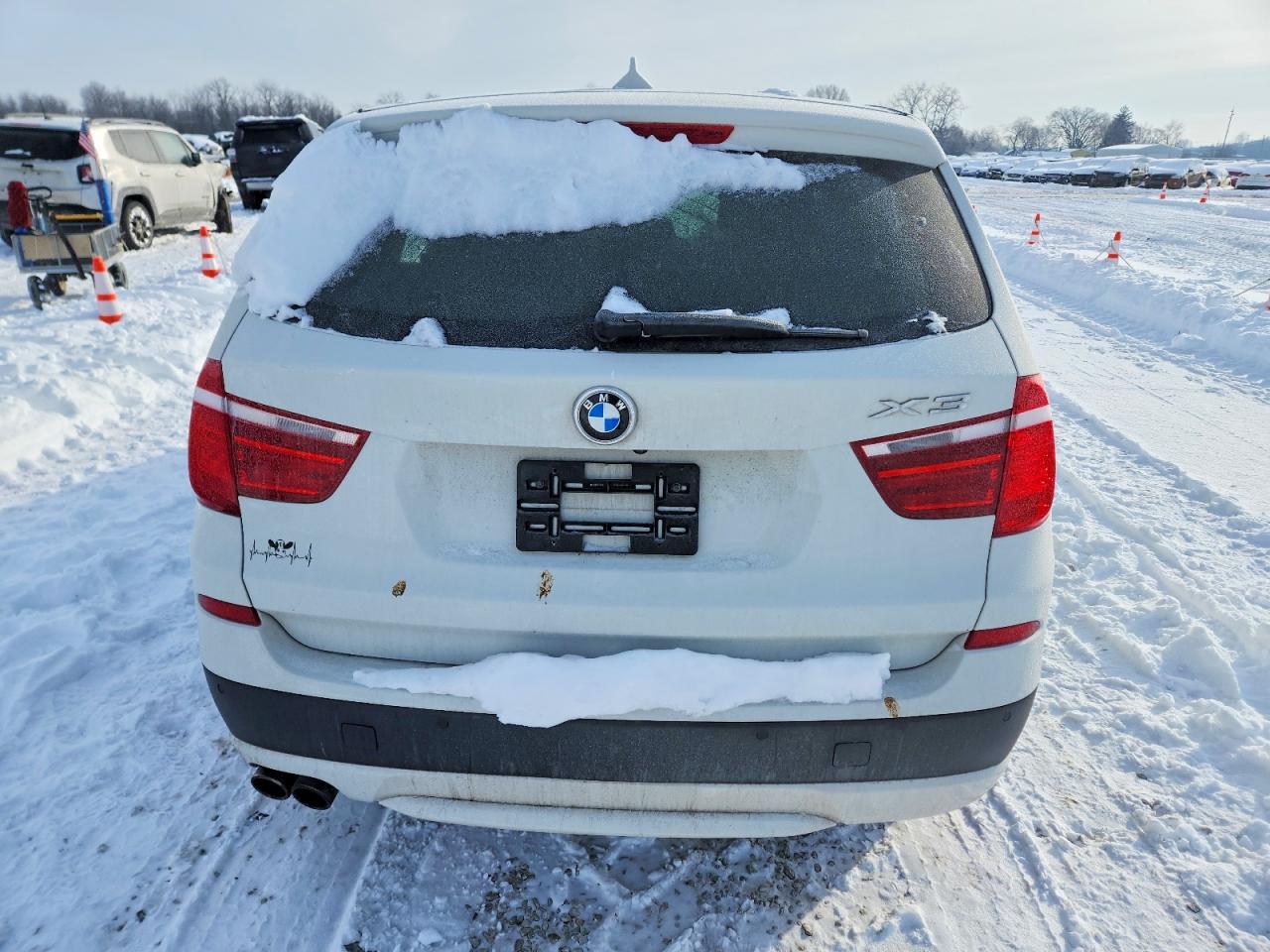 2014 Bmw X3 Xdrive35i White vin: 5UXWX7C53E0E80159