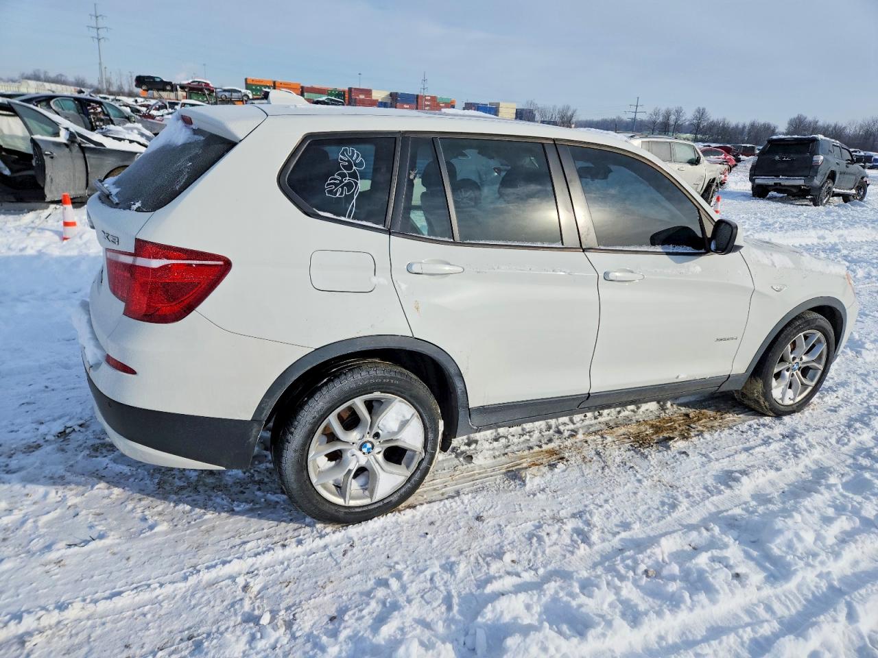 2014 Bmw X3 Xdrive35i White vin: 5UXWX7C53E0E80159