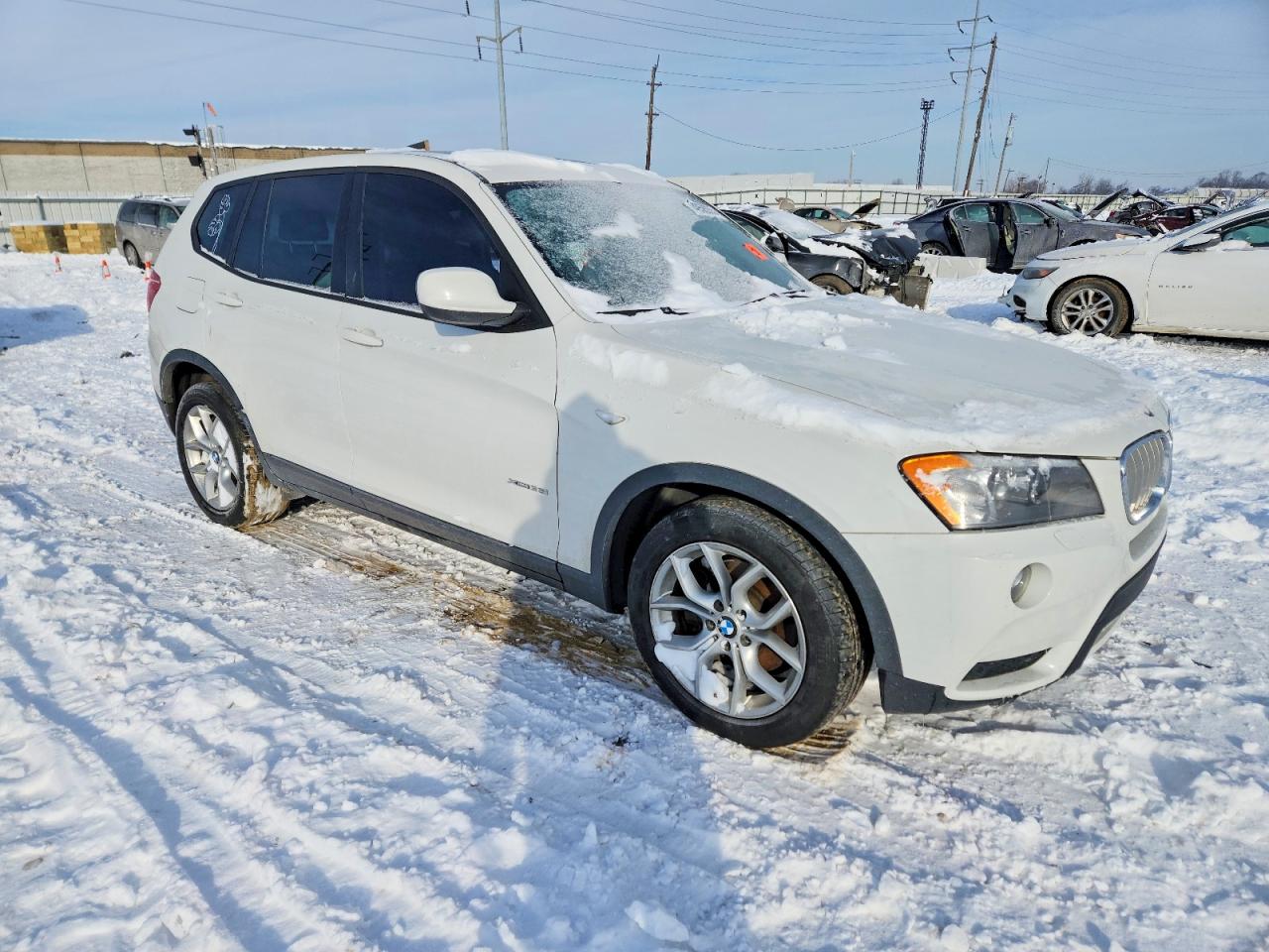 2014 Bmw X3 Xdrive35i White vin: 5UXWX7C53E0E80159