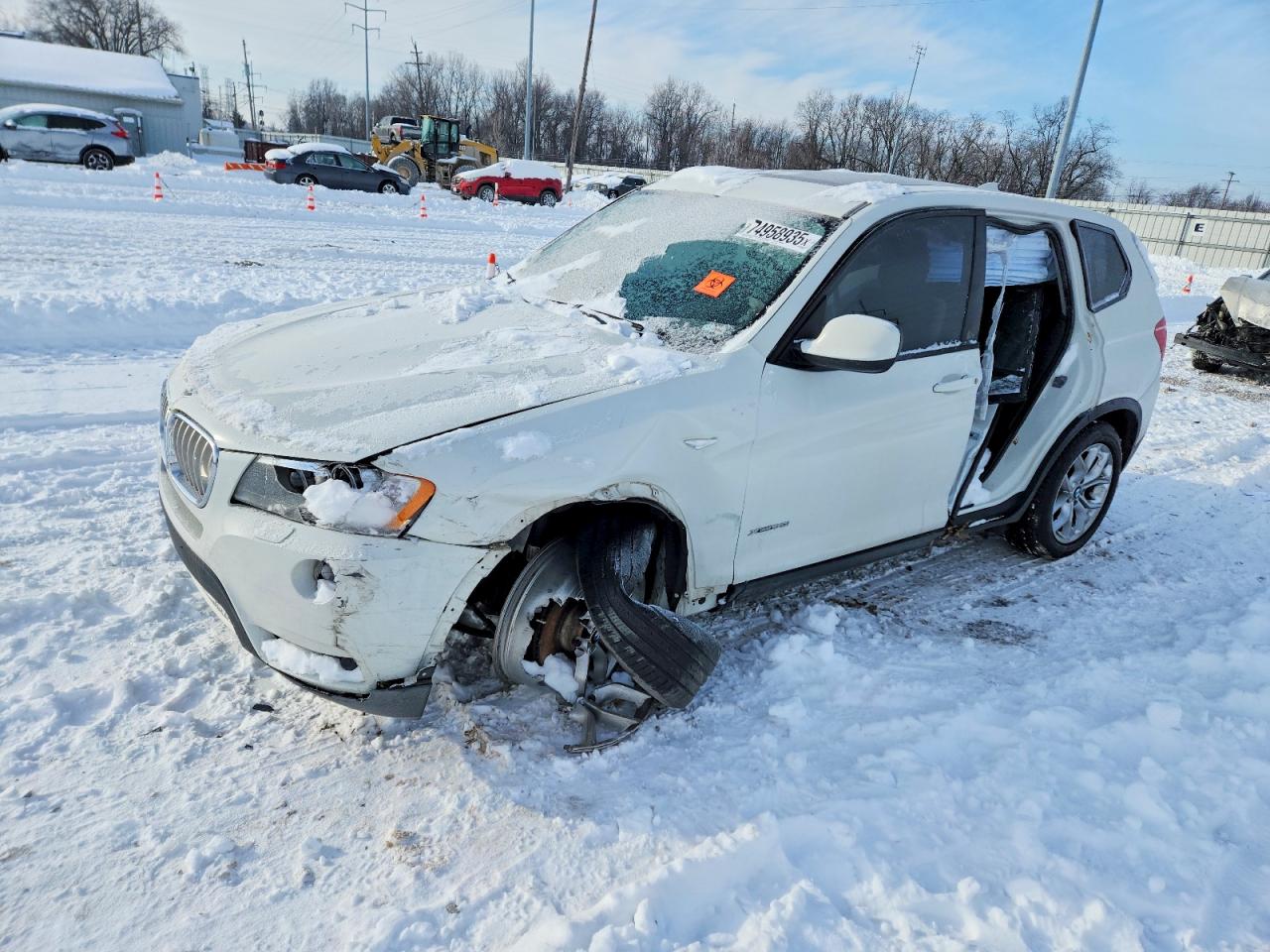 2014 Bmw X3 Xdrive35i White vin: 5UXWX7C53E0E80159