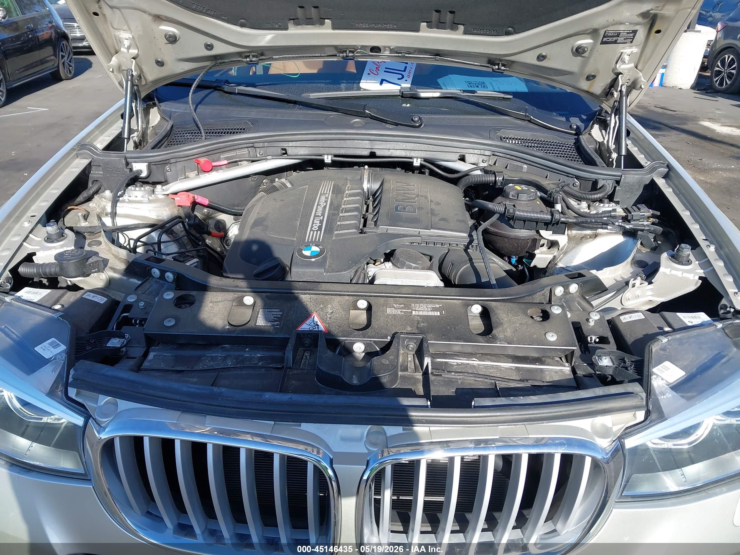 2015 Bmw X3 Xdrive35i Champagne vin: 5UXWX7C53F0K33920