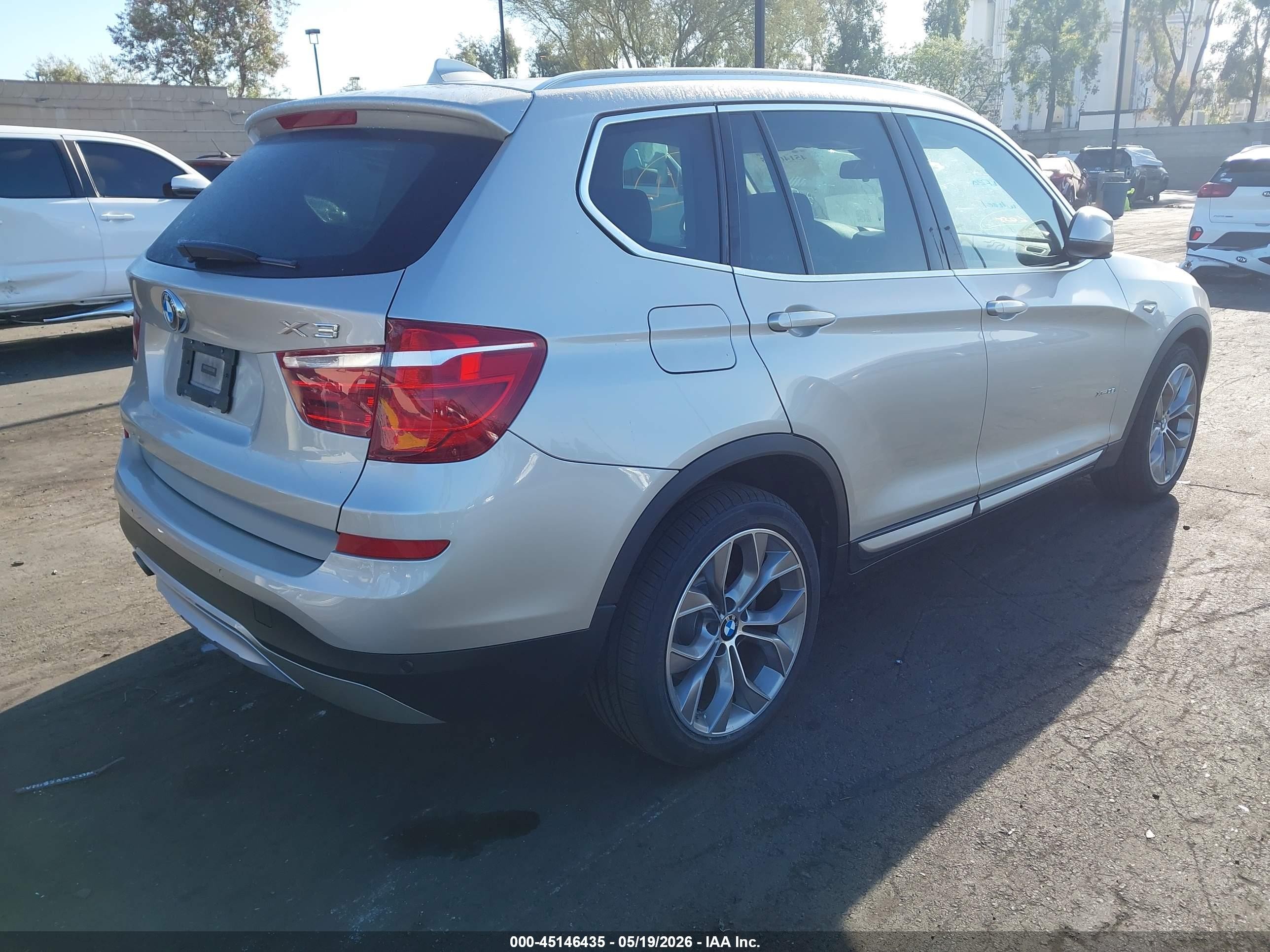 2015 Bmw X3 Xdrive35i Champagne vin: 5UXWX7C53F0K33920