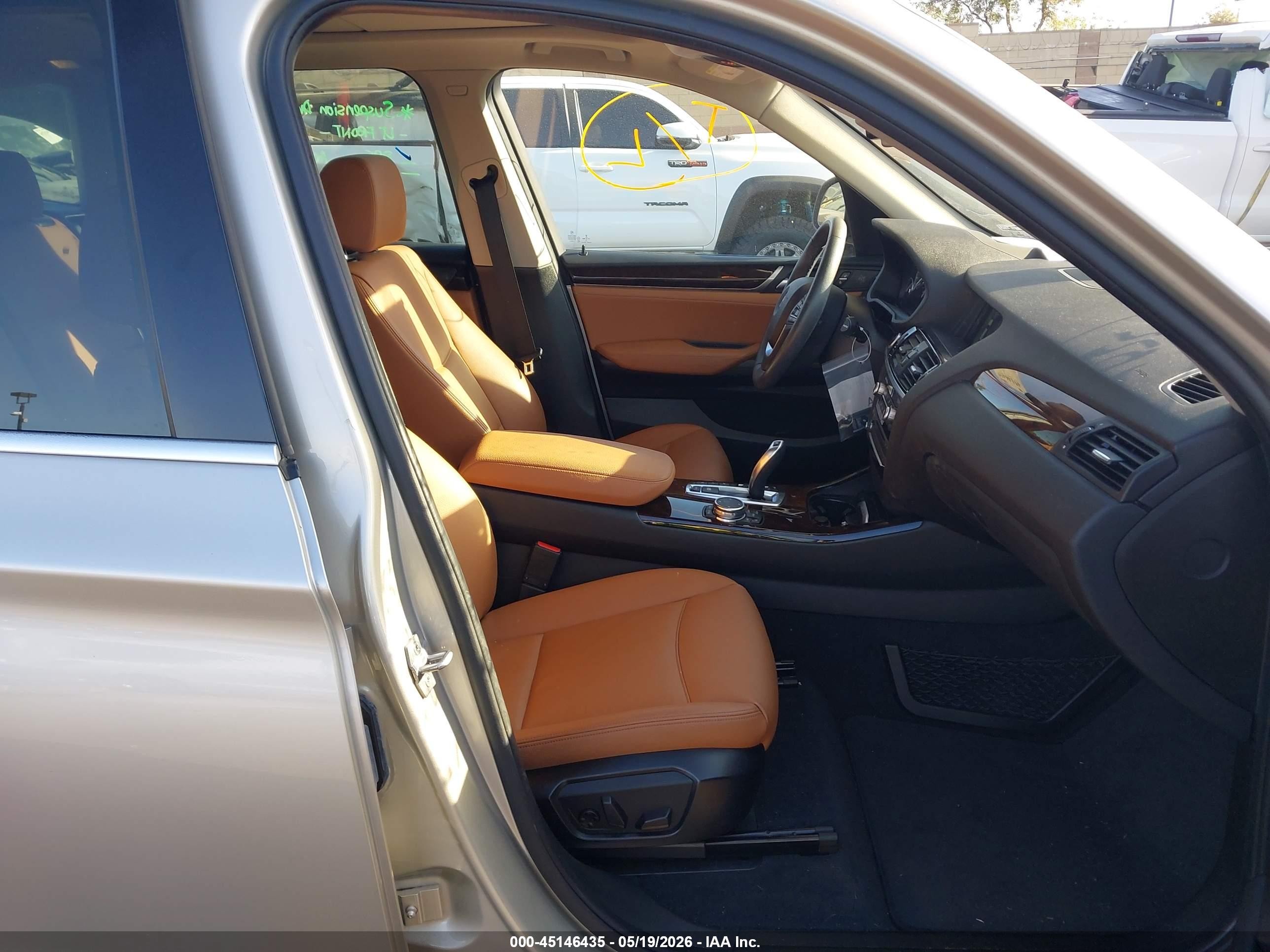 2015 Bmw X3 Xdrive35i Champagne vin: 5UXWX7C53F0K33920