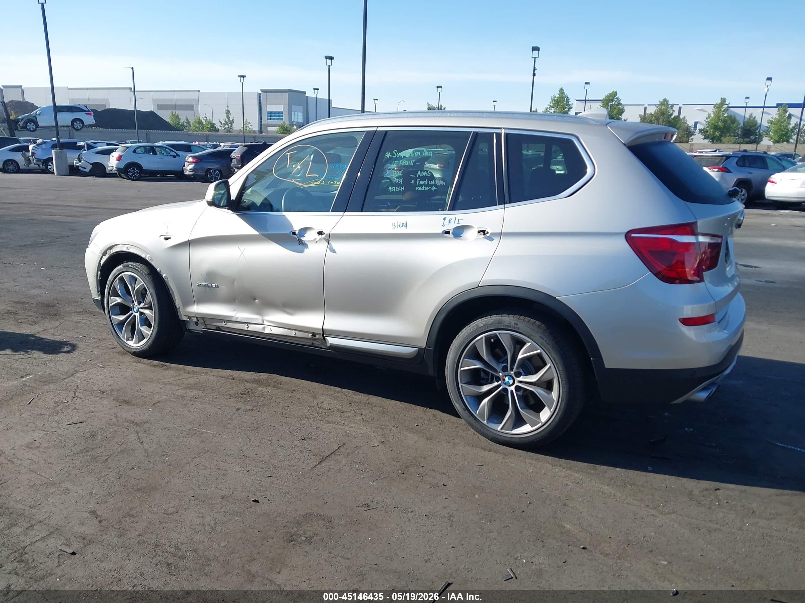 2015 Bmw X3 Xdrive35i Champagne vin: 5UXWX7C53F0K33920